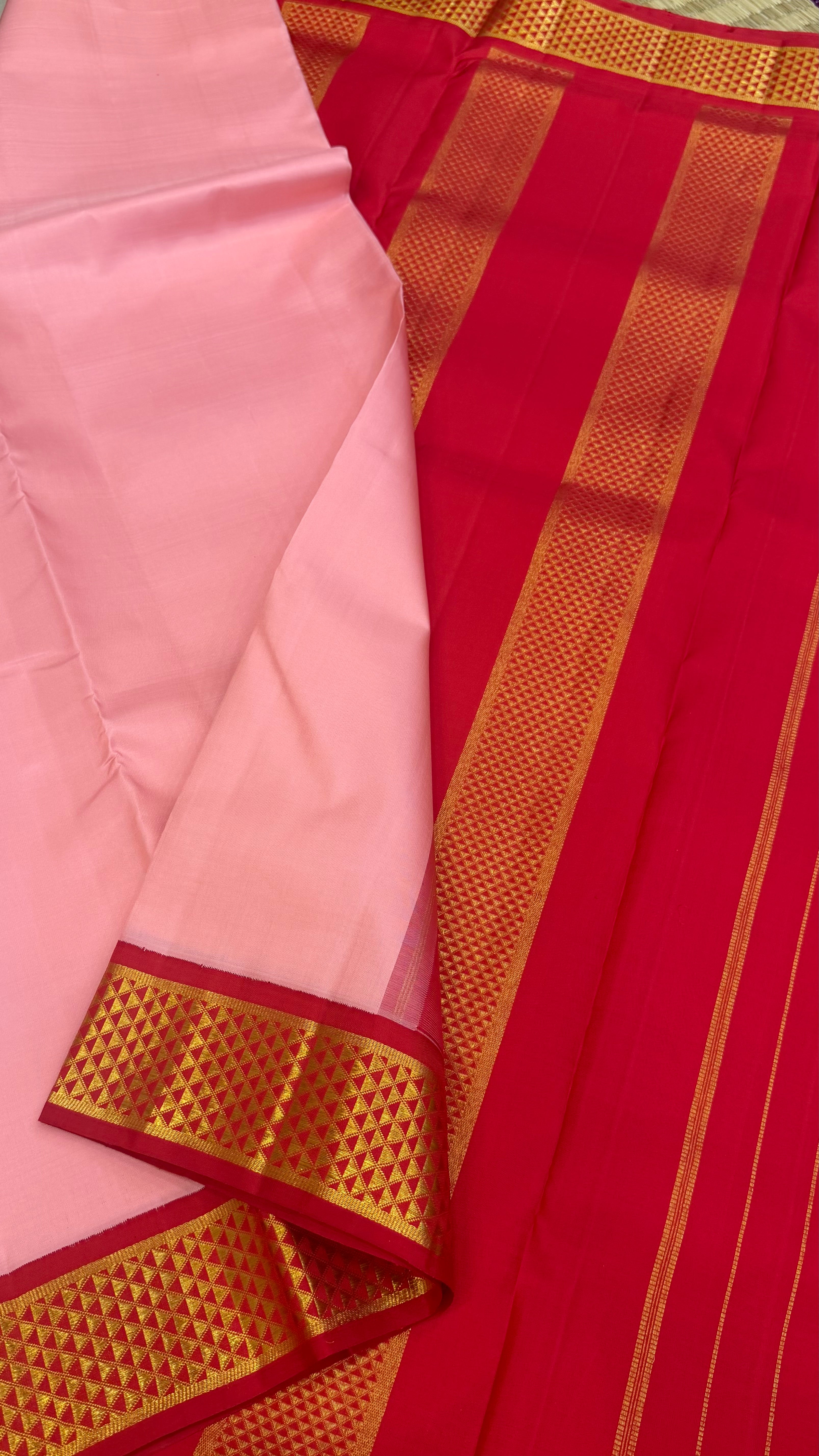 10 yards korvai Kanjipuram silk