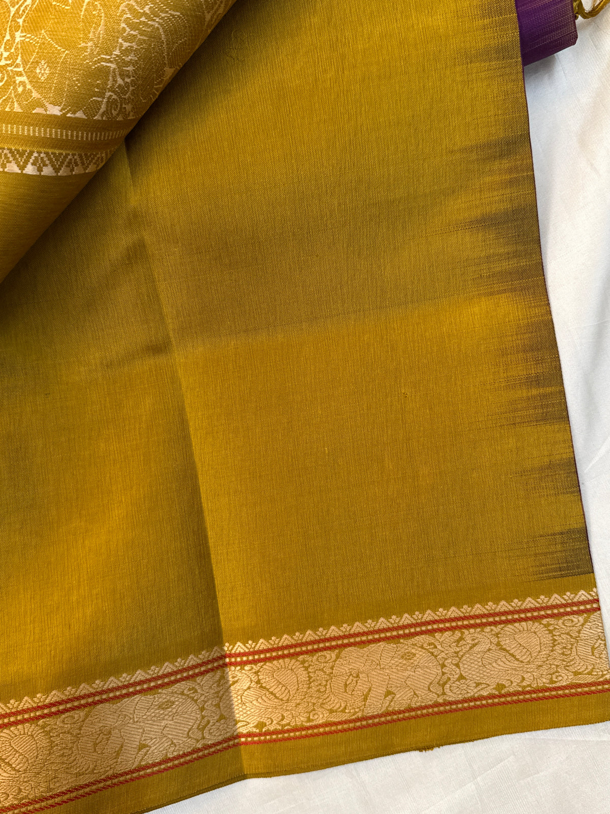 Festivel edit _Special edition_Ganga Jamuna with double palla Korvai thread Butta silk saree/clsa 12423