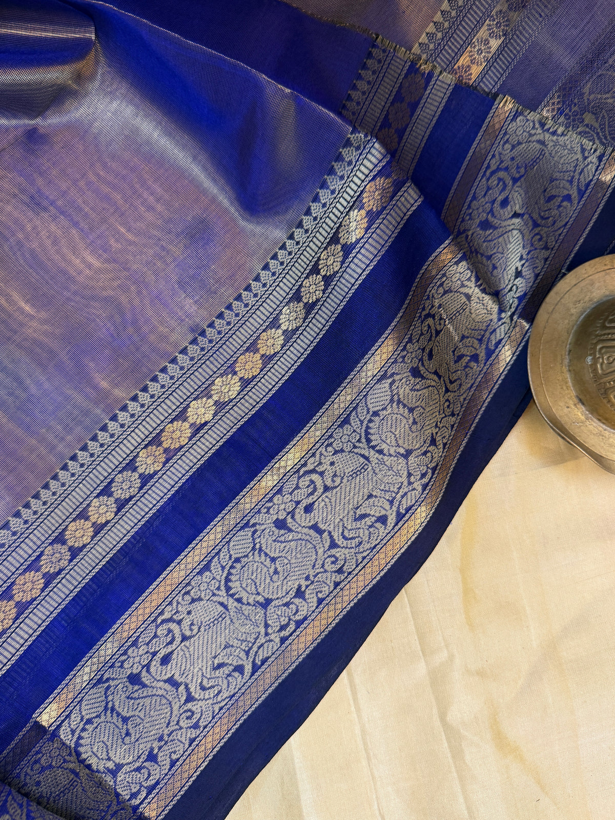 Premium silk cotton- tissue saree /clsa 12636