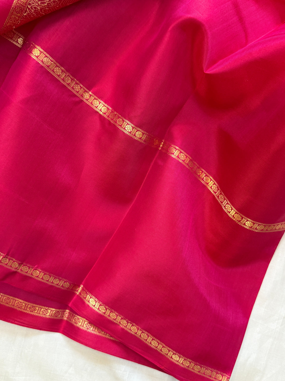 Special edition fuchsia pink with Zari kattam butta silk saree/clsa 12412