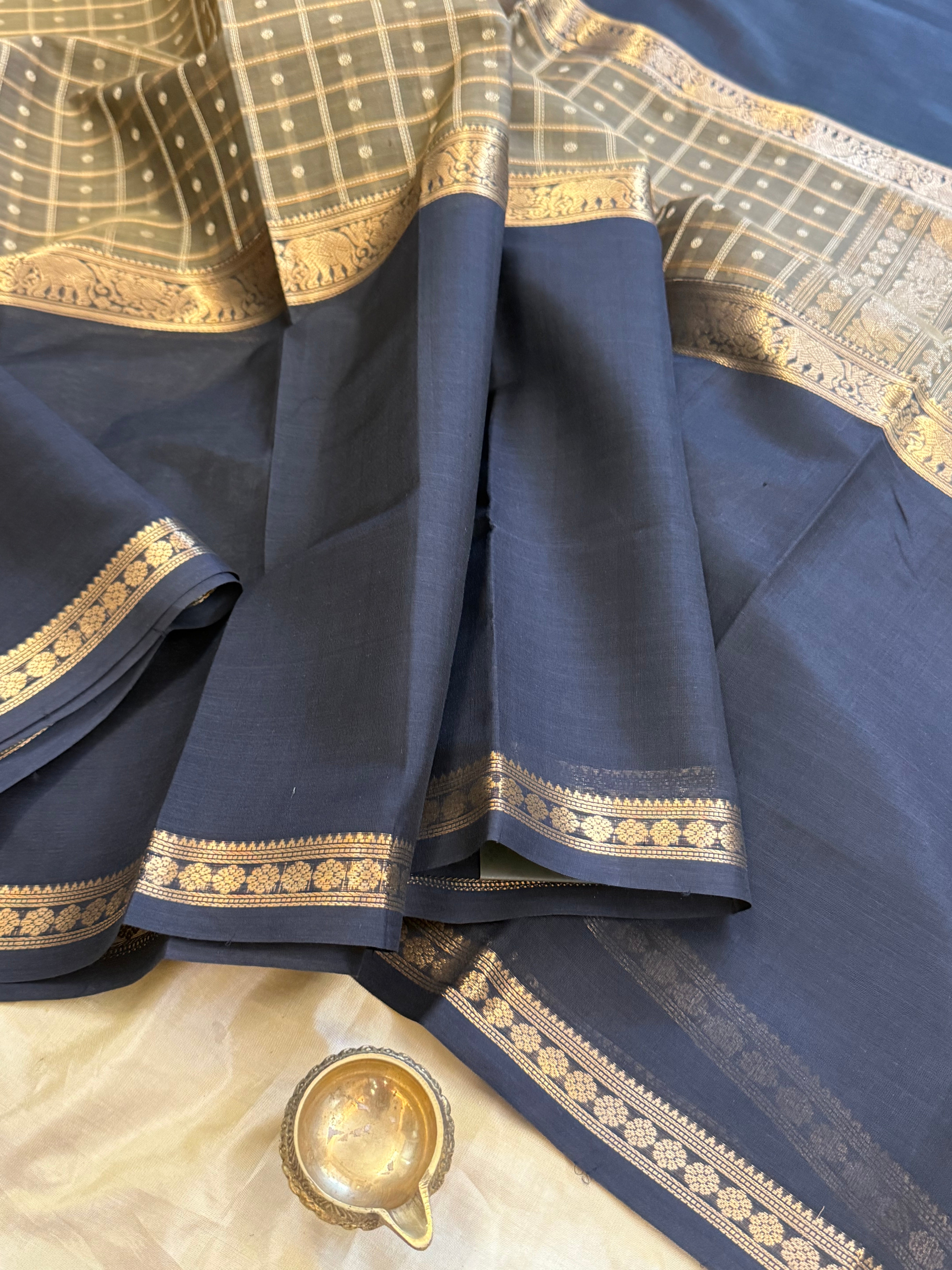 Mubbagam unique palla / Silk Cotton