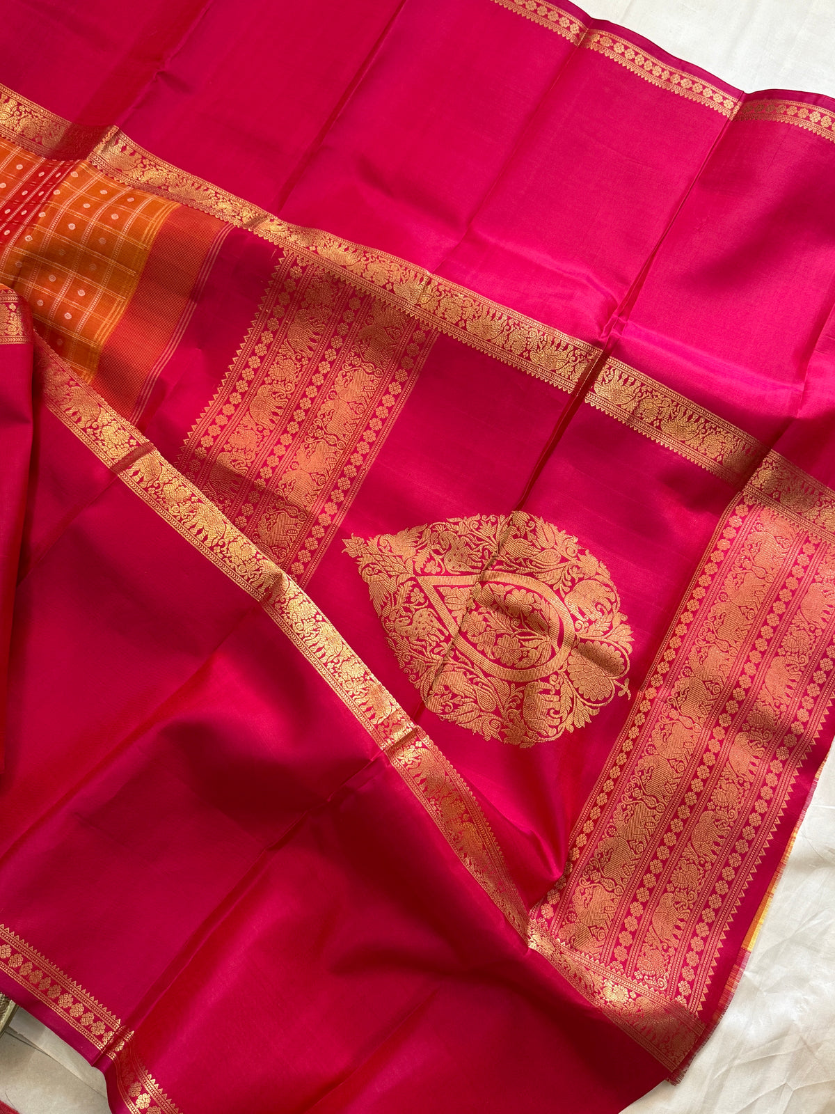 Special edition long border with body thread Butta silk saree/clsa 12414