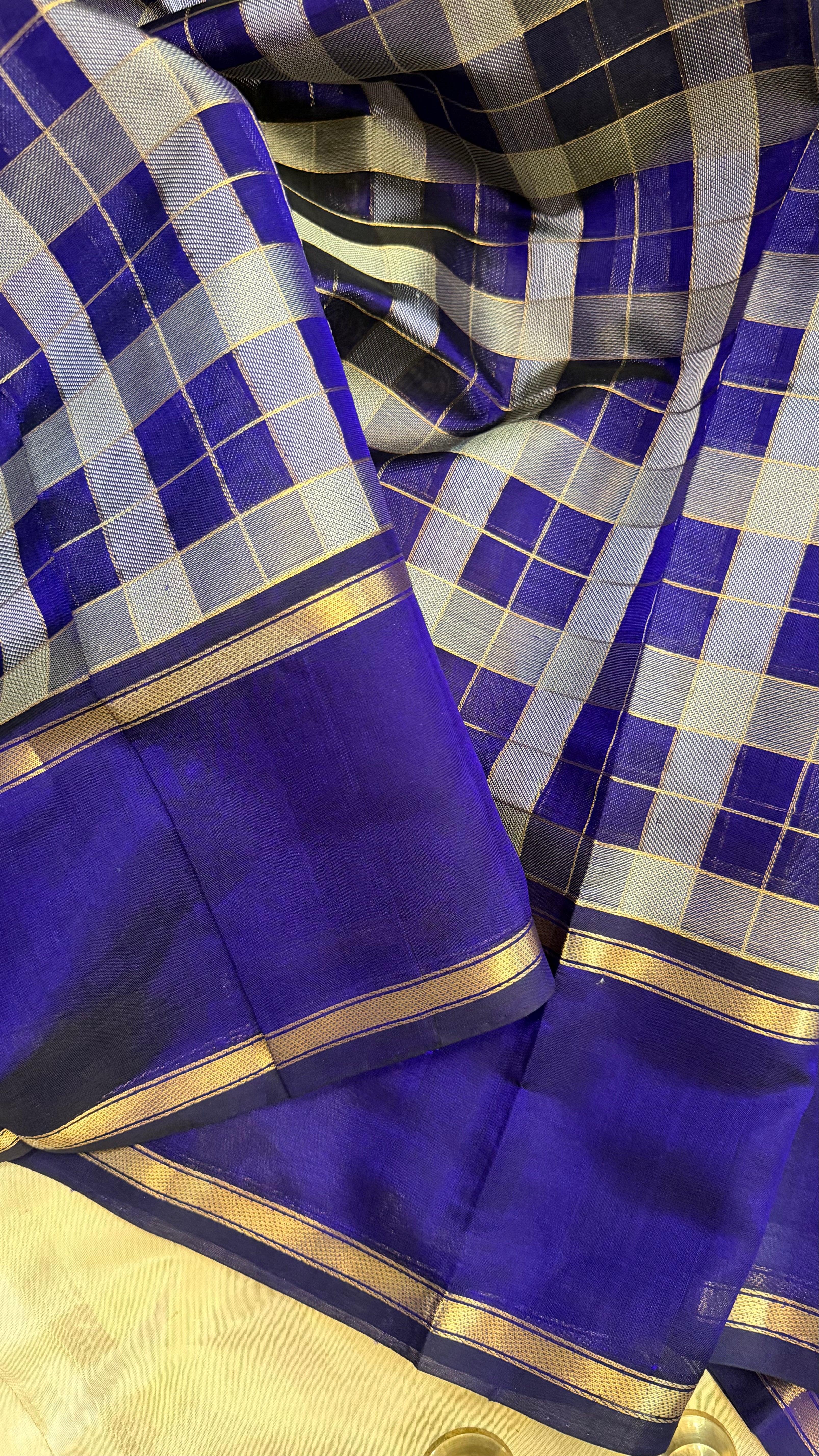 Purple Chettinad kattam/ Silk Cotton