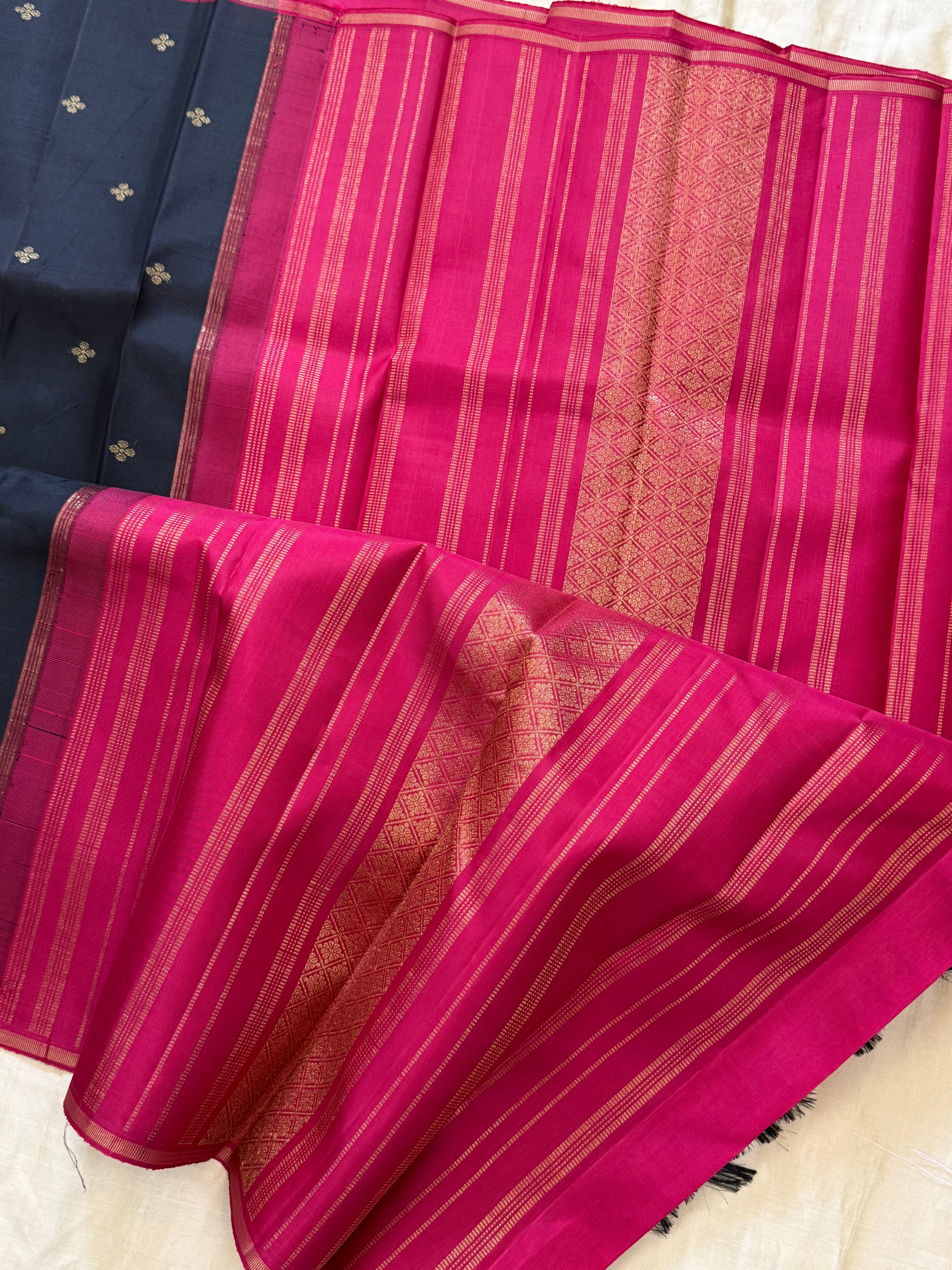 BODY ZARI BUTTA BLOCK /KANJIPURAM SILK SAREE CLSA 10920