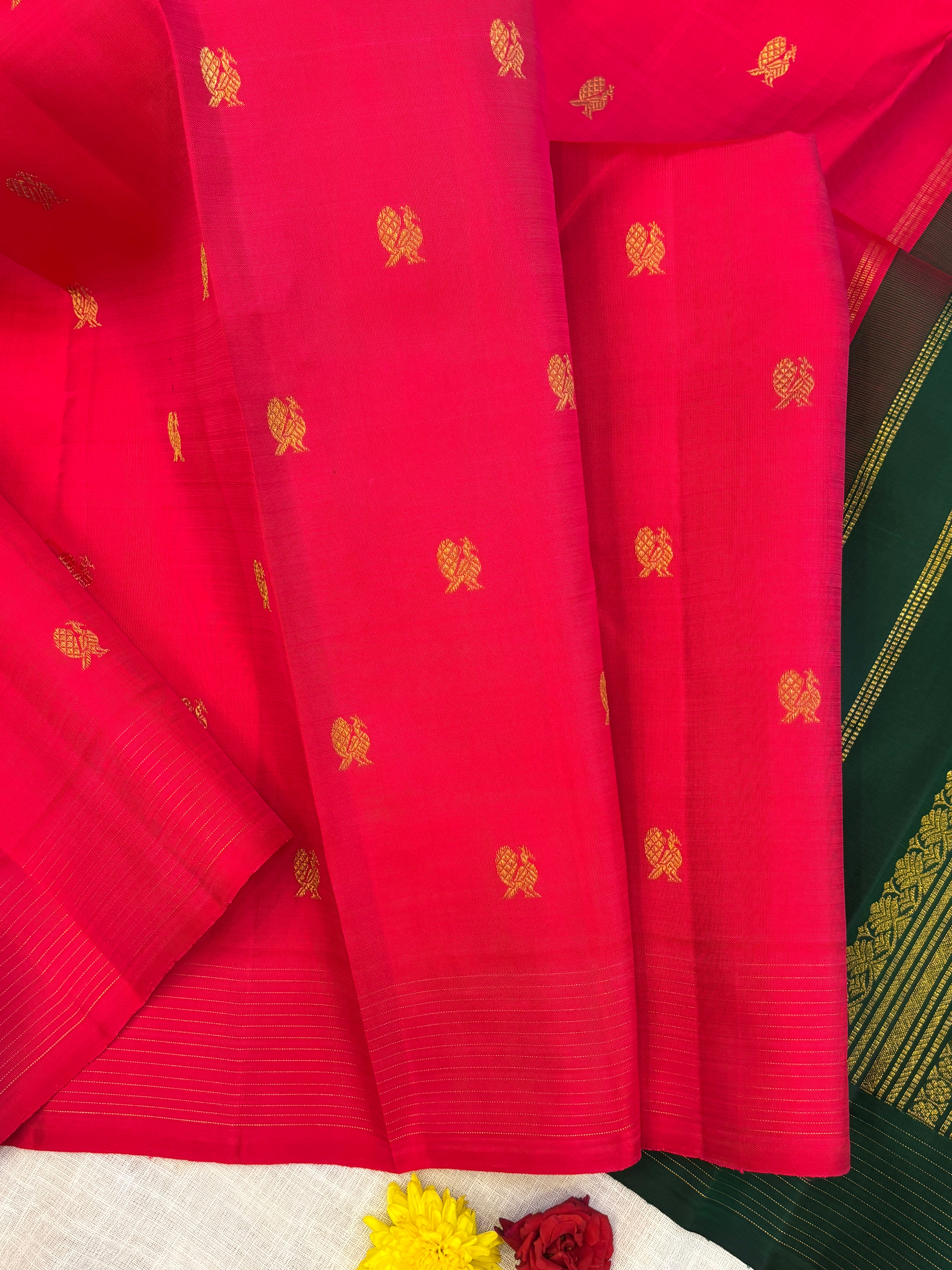 Pink annam butta / kanjipuram silk