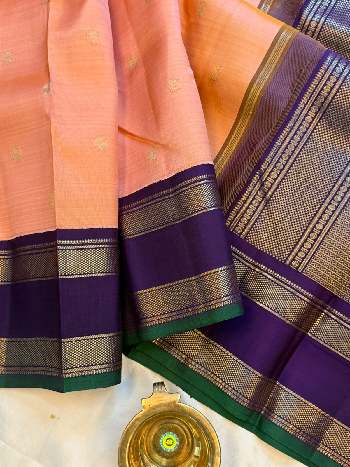 Kanagabaram rettapet kai korvai/ kanjipuram silk
