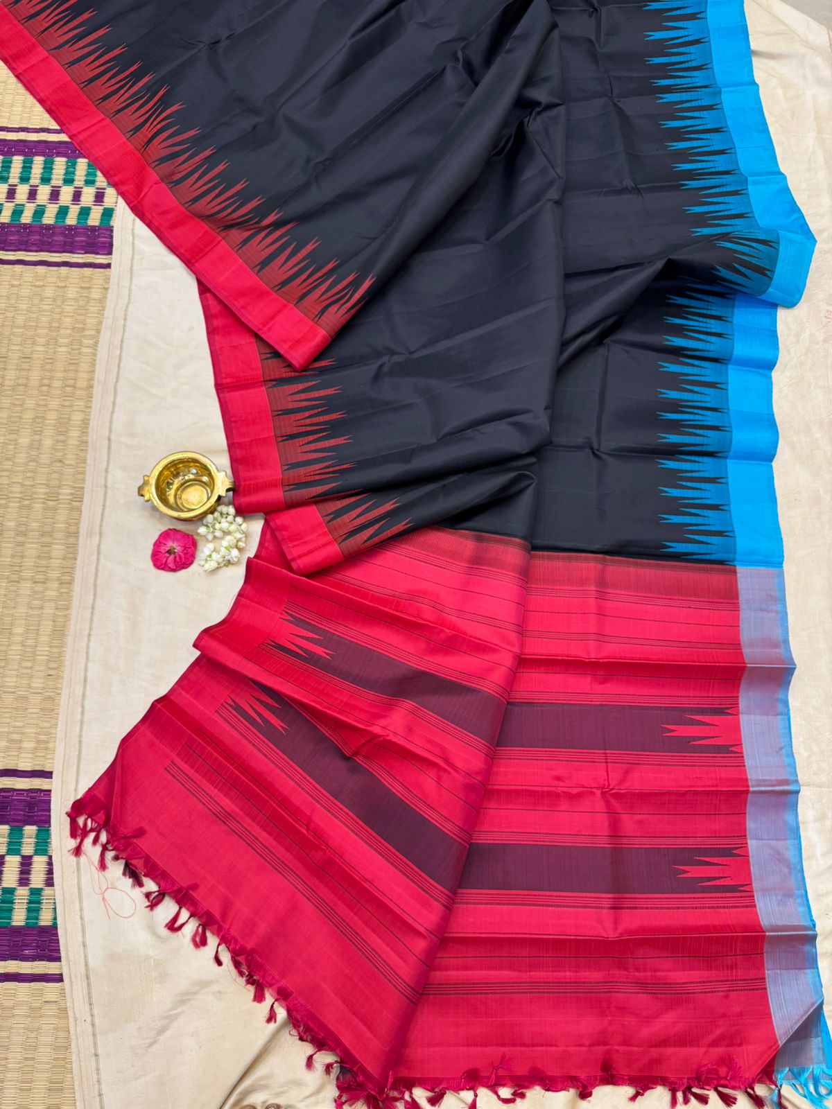 Black ganga jamuna/ Arani silk