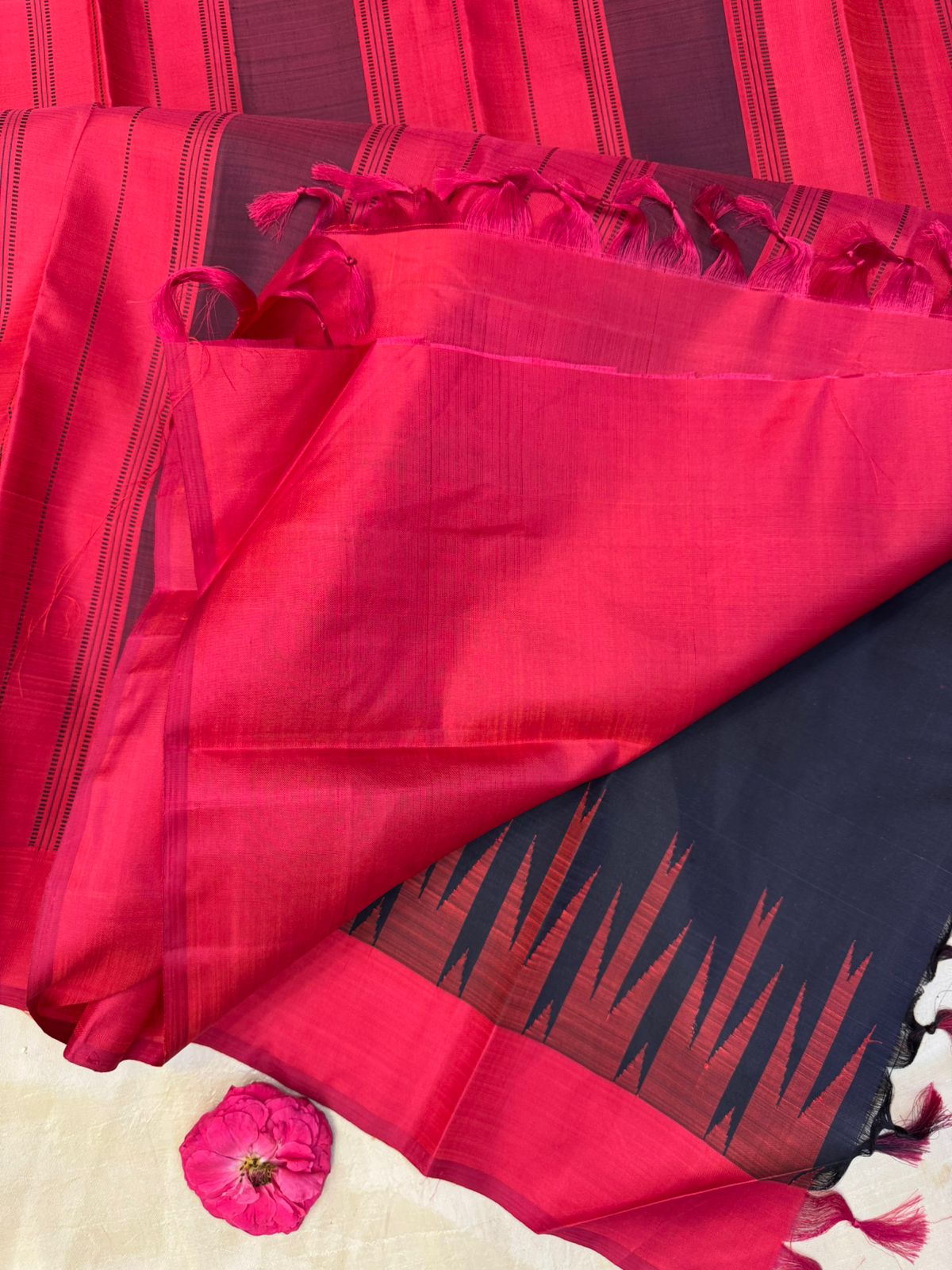 Black ganga jamuna/ Arani silk