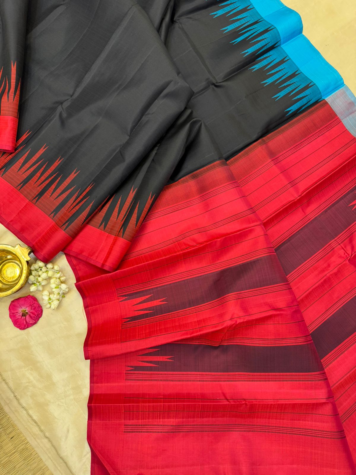 Black ganga jamuna/ Arani silk