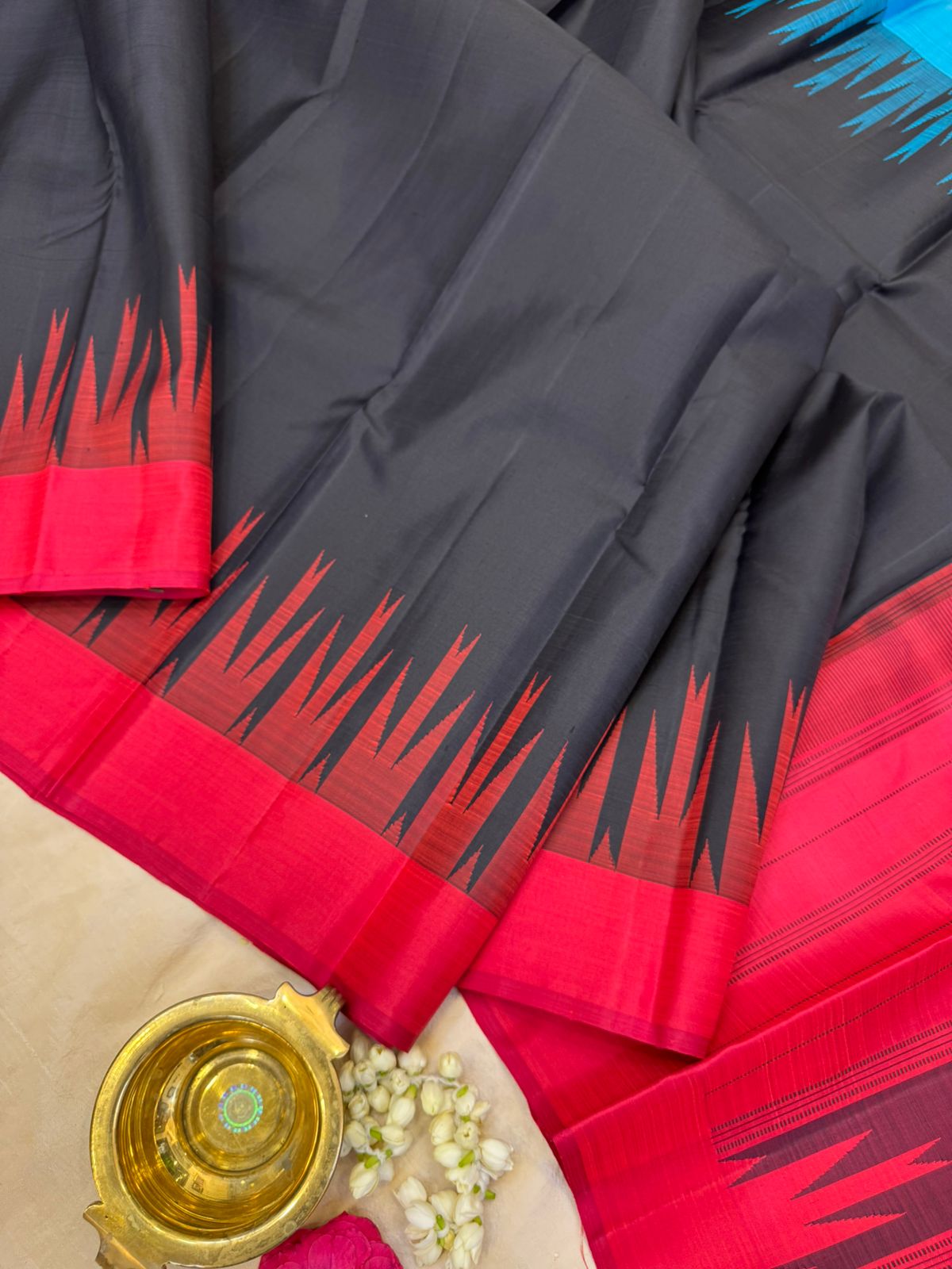 Black ganga jamuna/ Arani silk