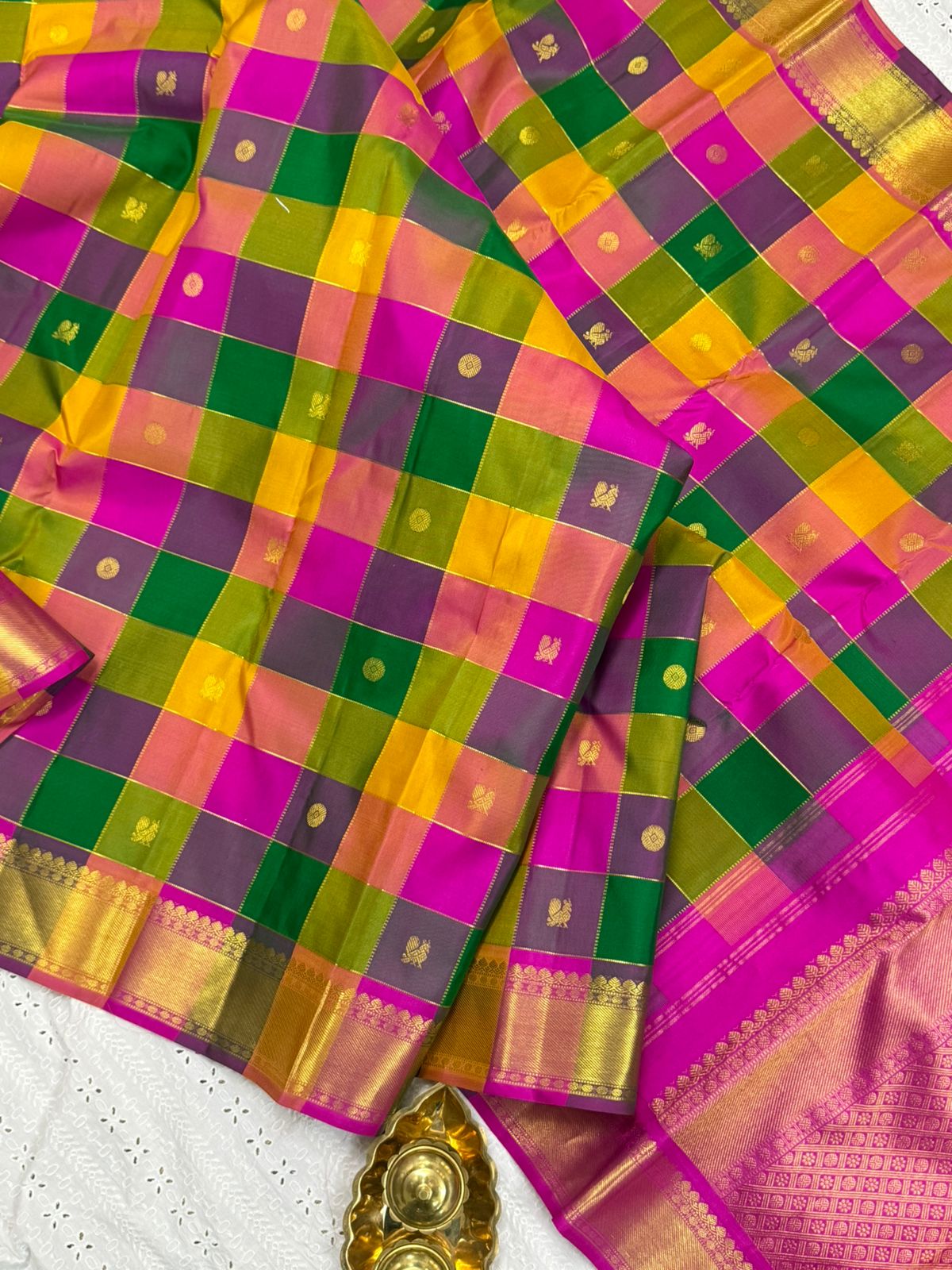 Paalum pazhamum checks/ Arani silk CLSA9921