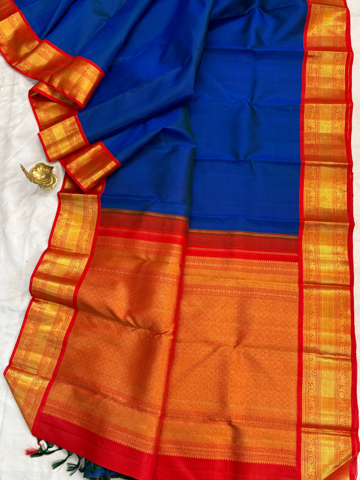 Aarani mayilkazhuthu Korvai/kanjipuram silk saree clsa 12864