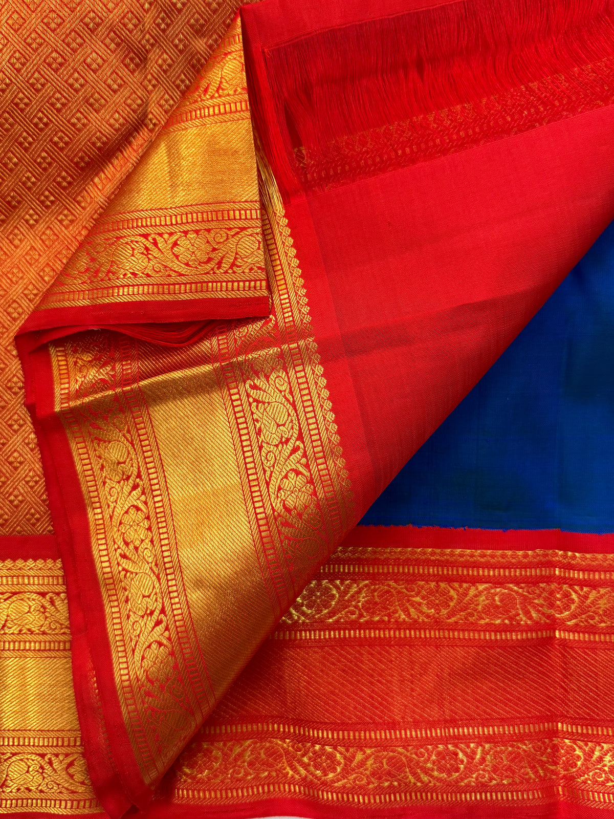 Aarani mayilkazhuthu Korvai/kanjipuram silk saree clsa 12864