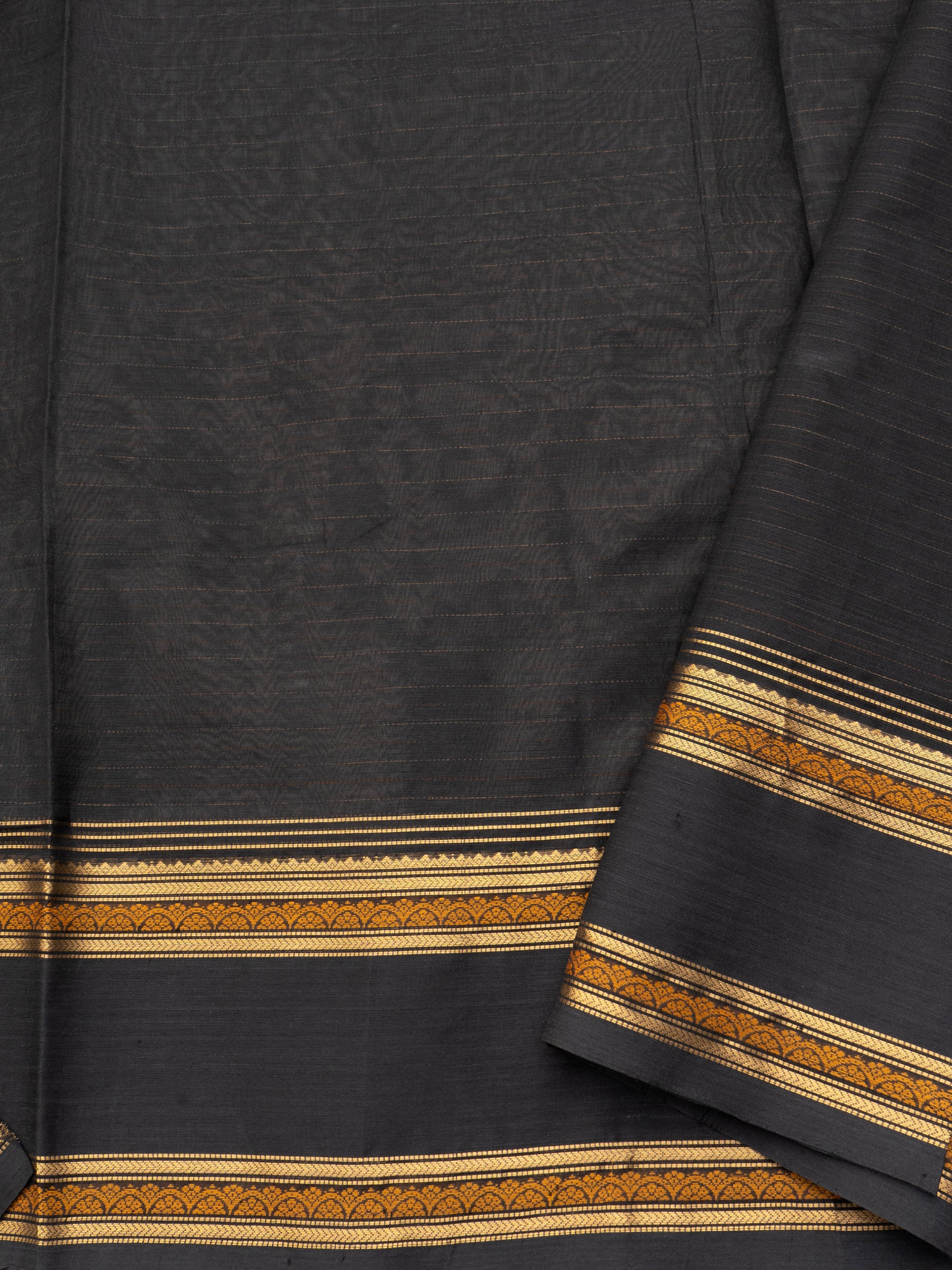 Black rettapet border/ Silk Cotton Saree CLSA8327