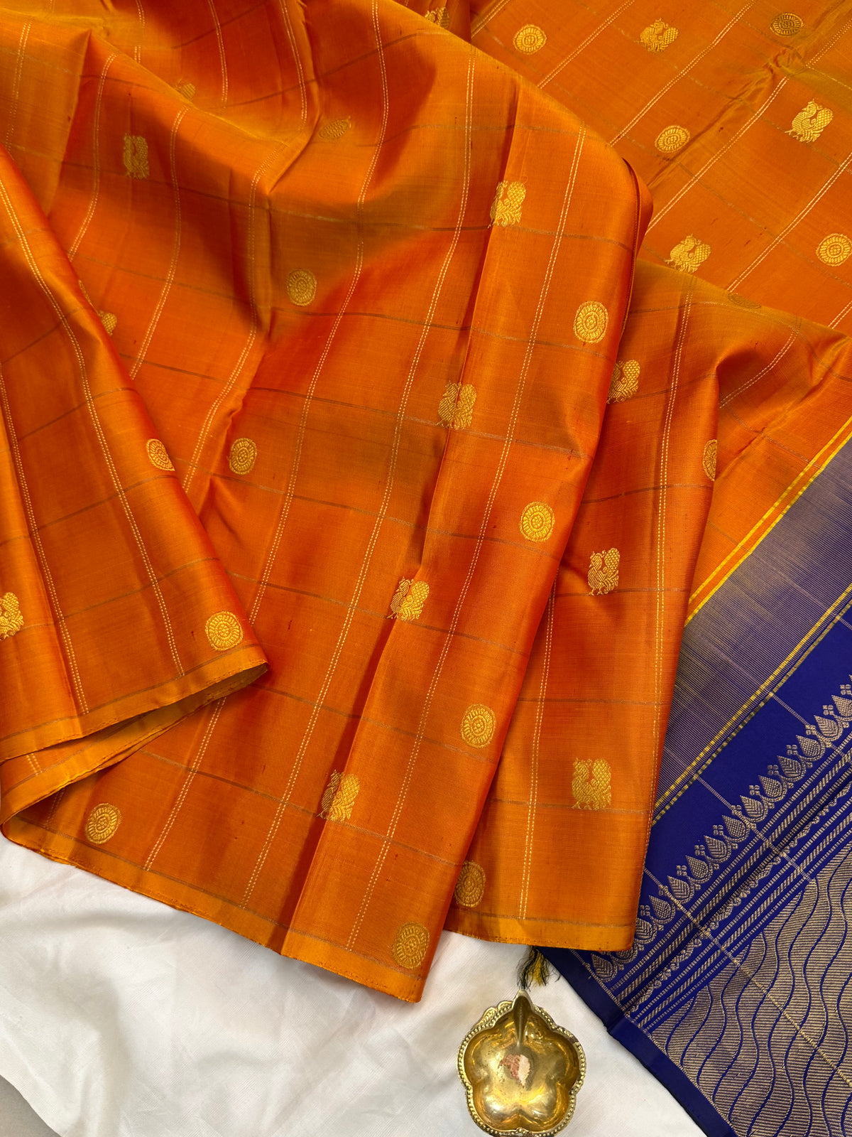 Aarani Simha body Zari kattam butta/kanjipuram silk saree clsa 11153