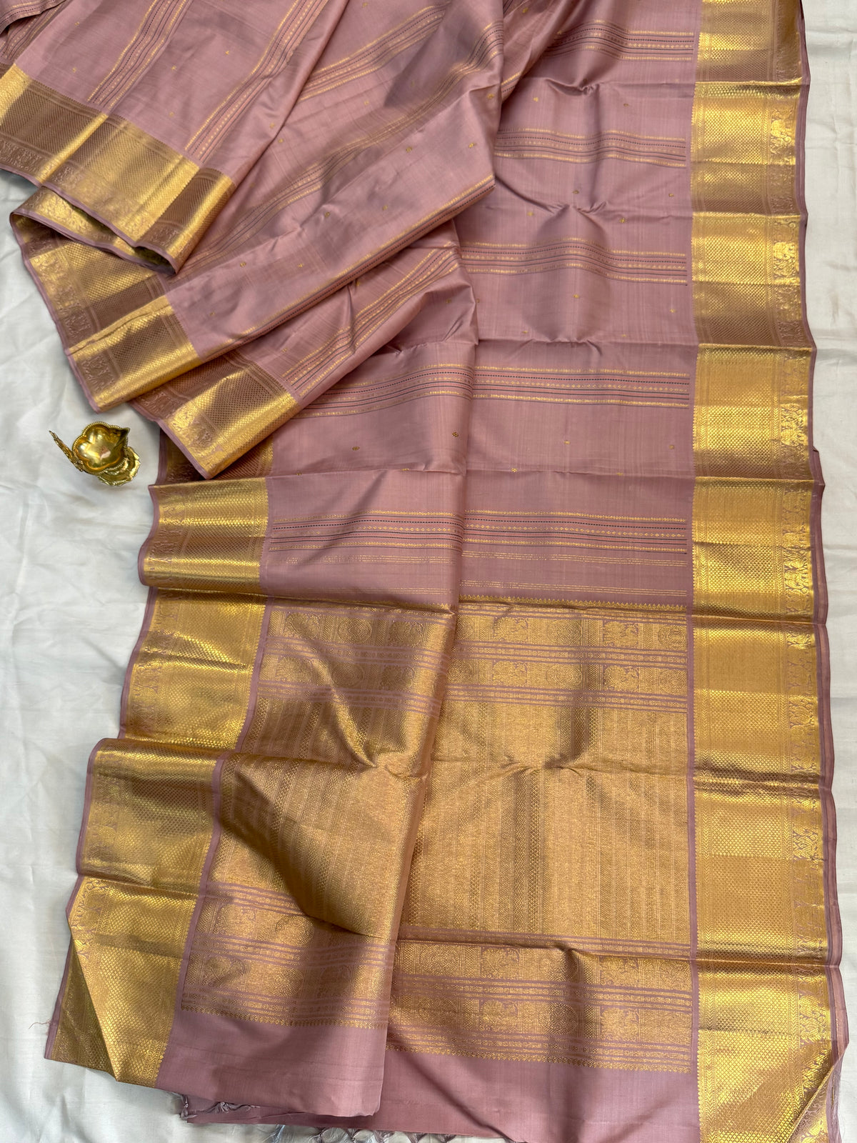 Aarani blush pink /kanjipuram silk saree clsa 12865