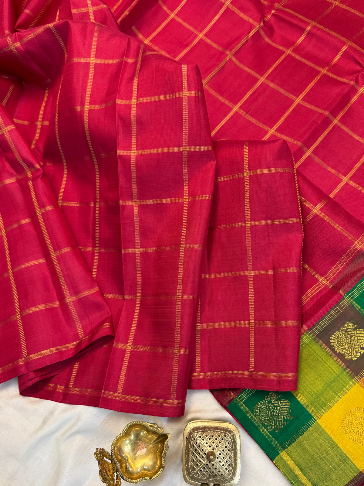 Paalum Pazham pallu and blouse pure zari/ kanjipuram silk saree clsa 13057