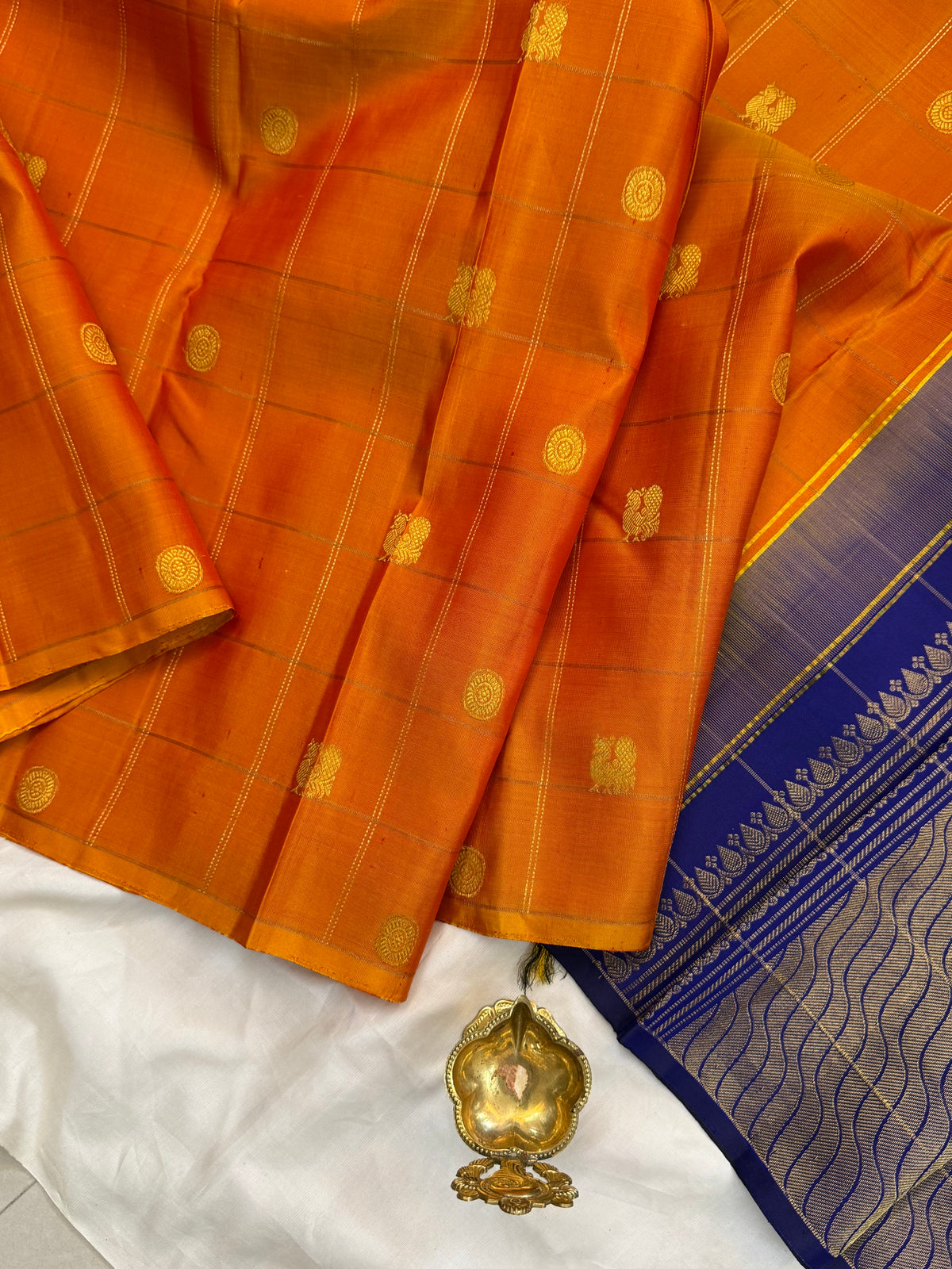 Aarani Simha body Zari kattam butta/kanjipuram silk saree clsa 11153