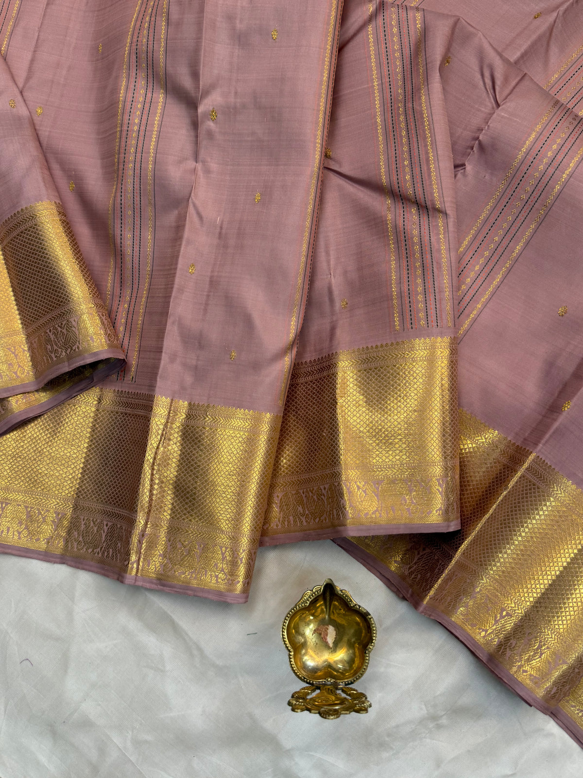Aarani blush pink /kanjipuram silk saree clsa 12865