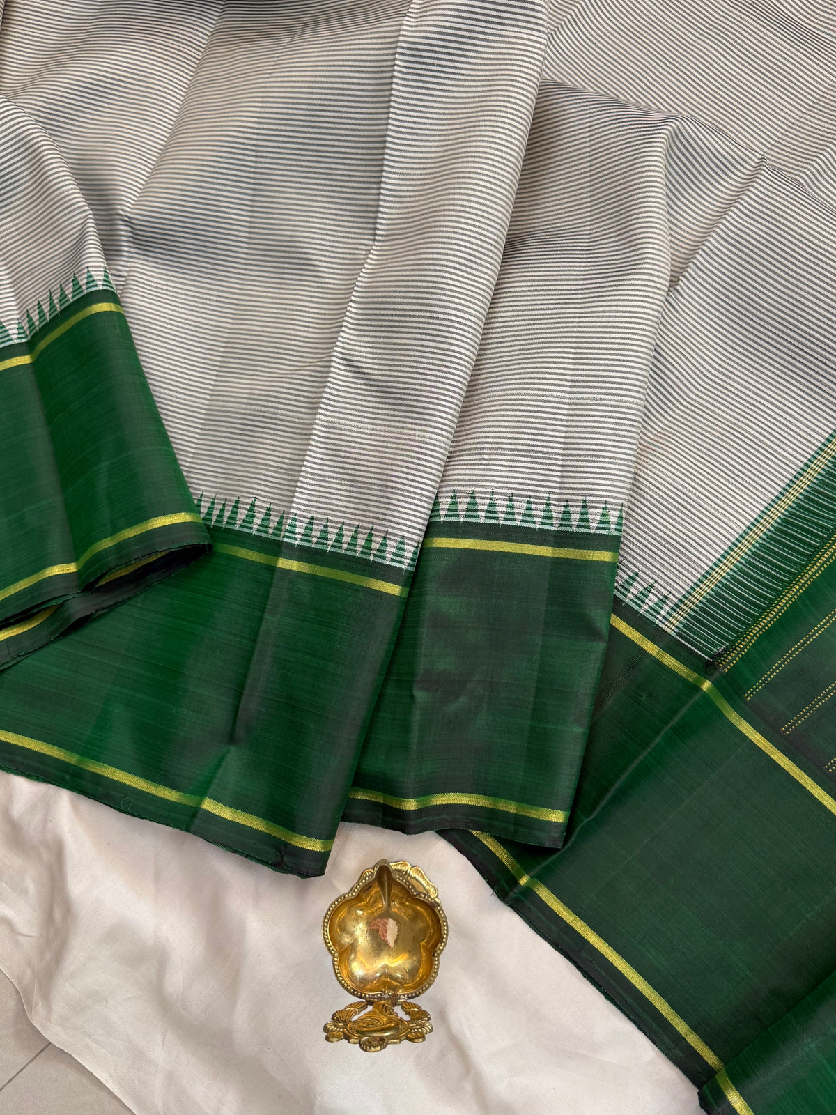 Aarani Korvai Rettapet /kanjipuram silk saree clsa 12731
