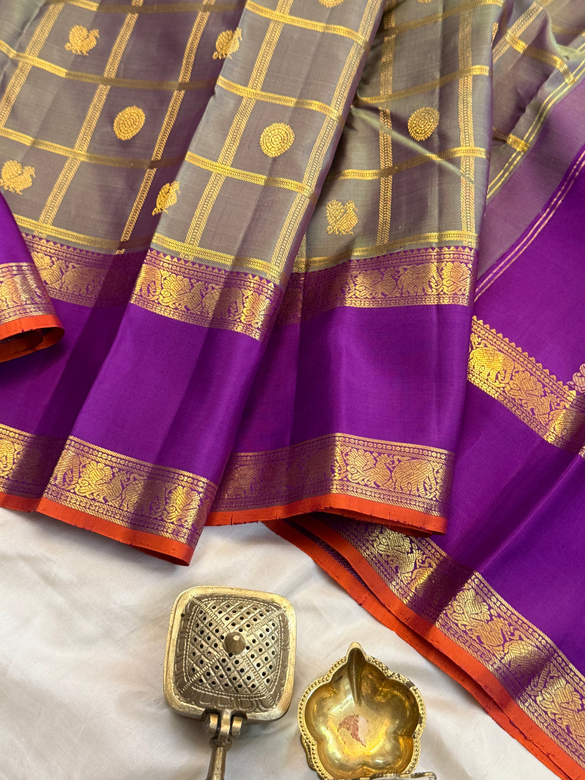 Aarani Kattam Butta kanjipuram silk saree CLSA13025
