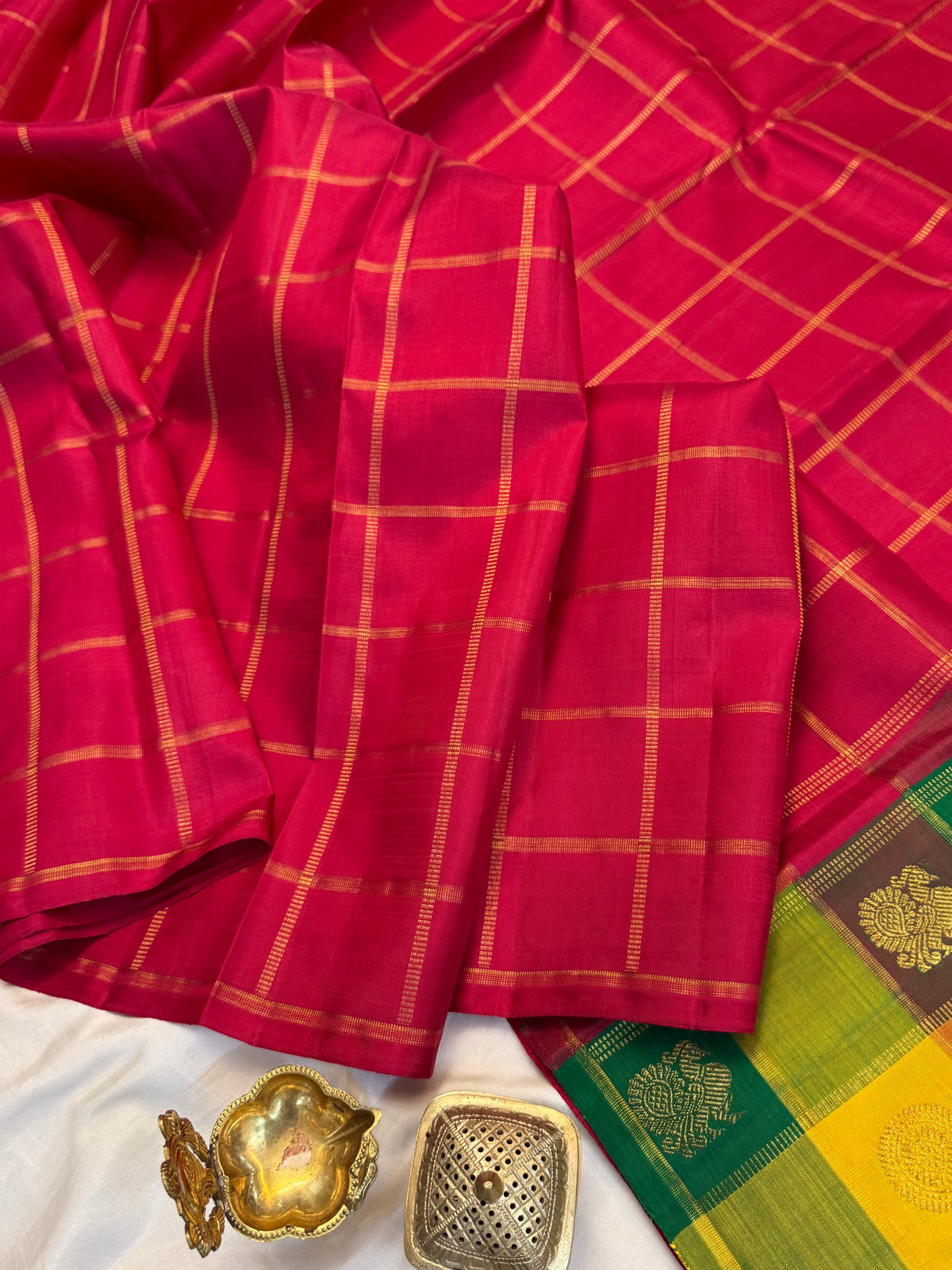 Paalum Pazham pallu and blouse pure zari/ kanjipuram silk saree clsa 13057