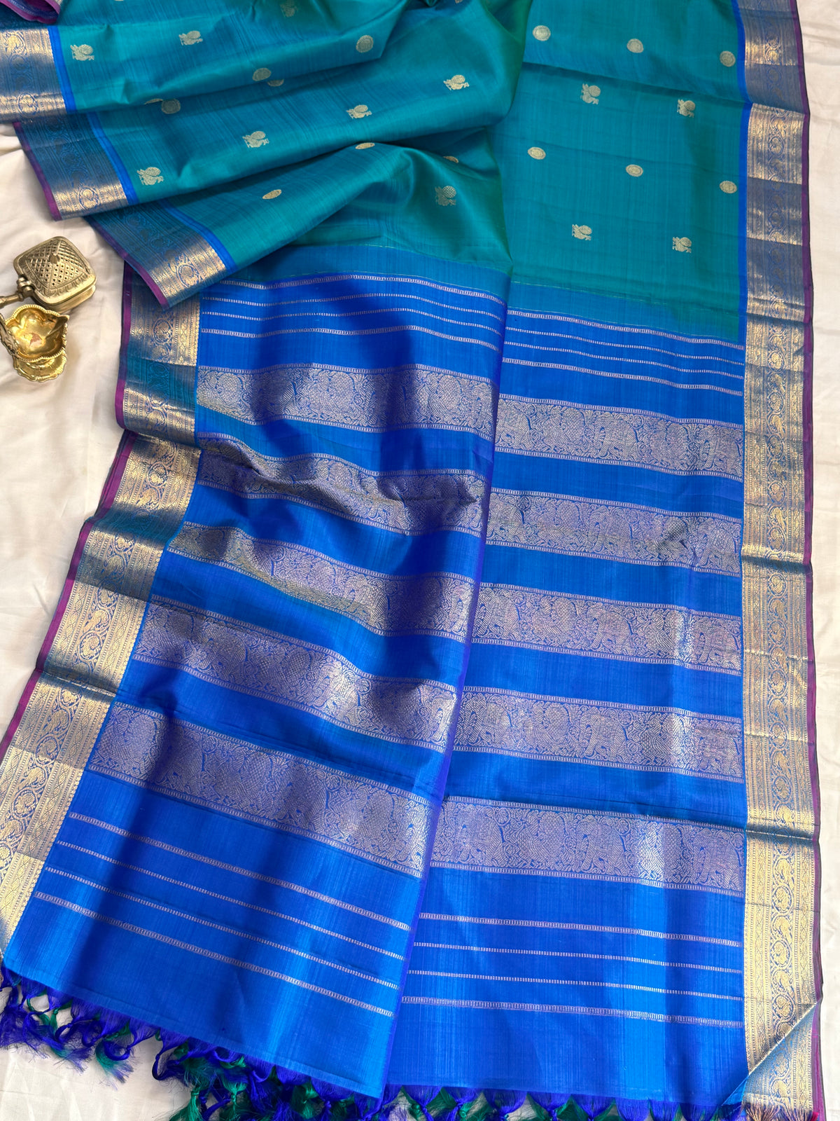 10yards kanjipuram silk saree CSLA12185
