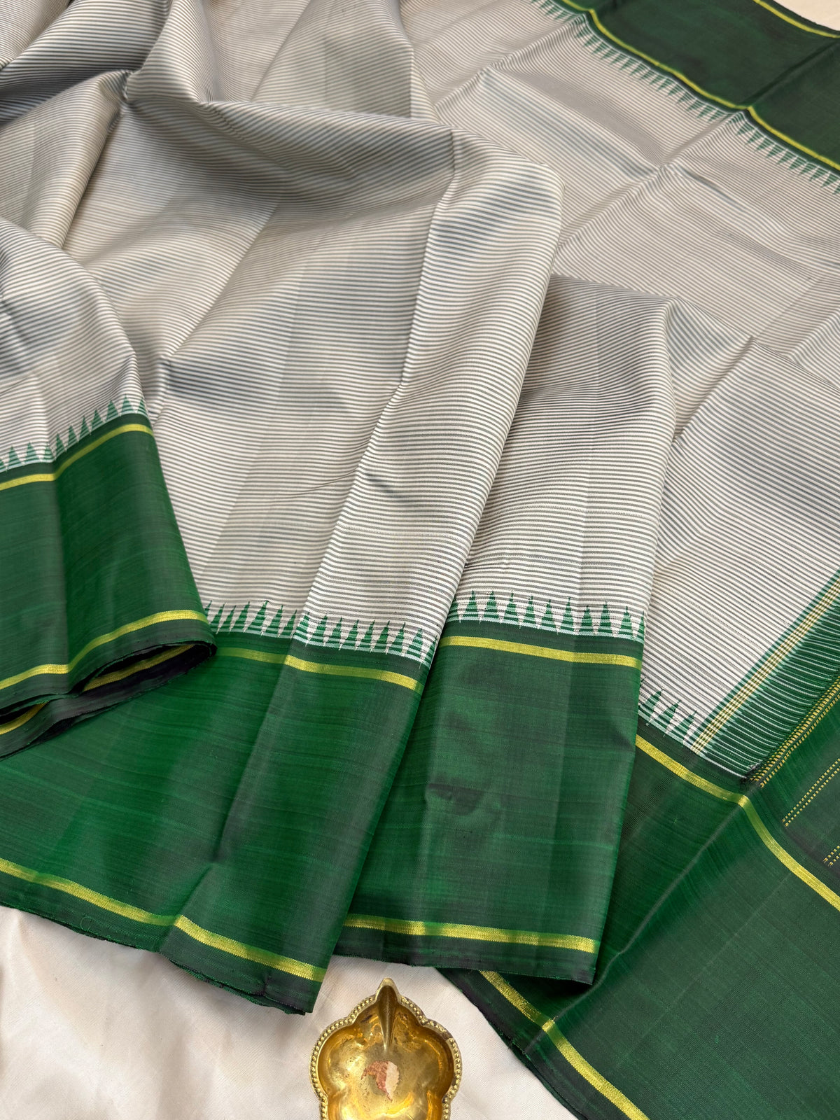 Aarani Korvai Rettapet /kanjipuram silk saree clsa 12731