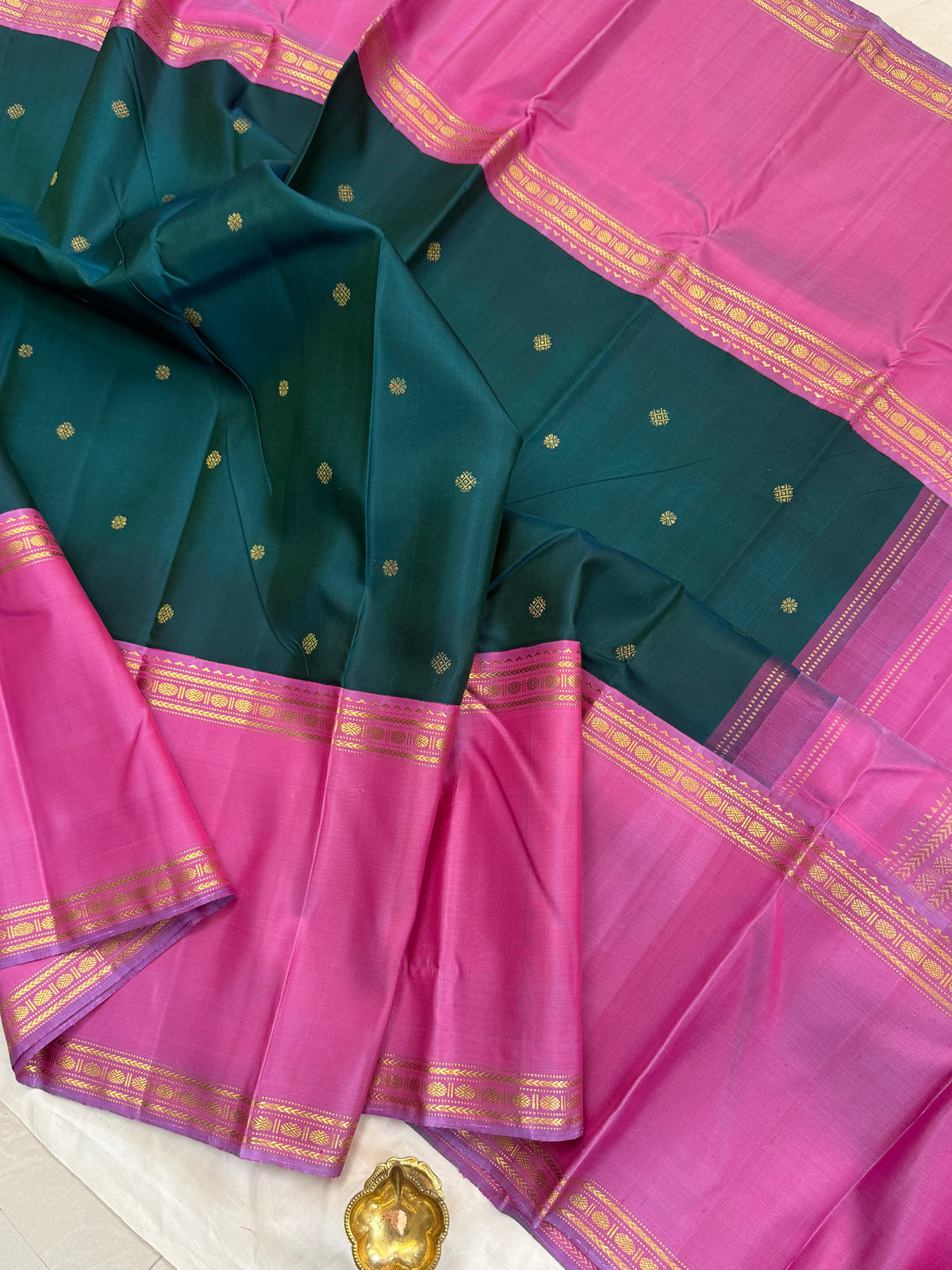 Aarani long border Korvai/kanjipuram silk saree clsa 12788