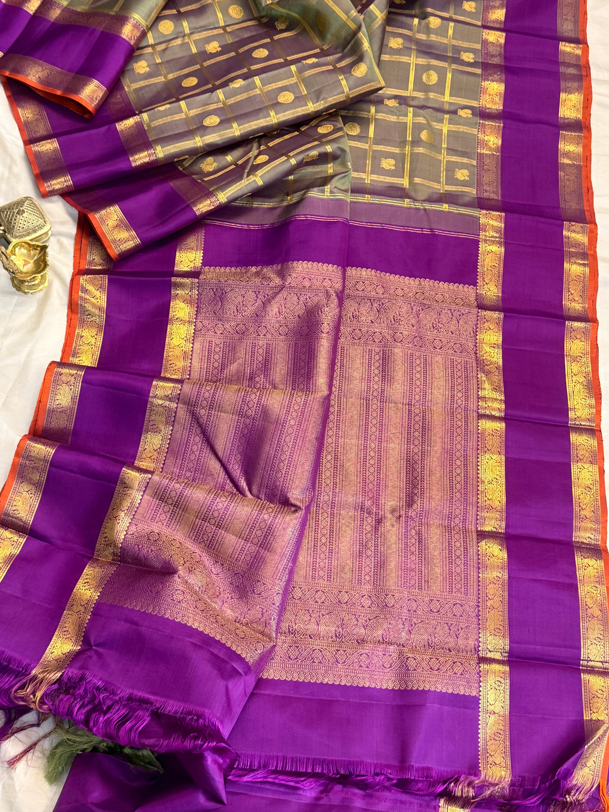 Aarani Kattam Butta kanjipuram silk saree CLSA13025