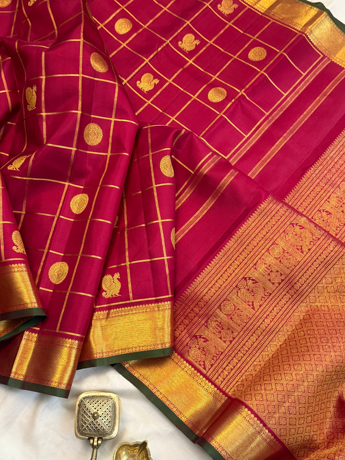 Aarani Kattam Butta kanjipuram silk saree CLSA 13023