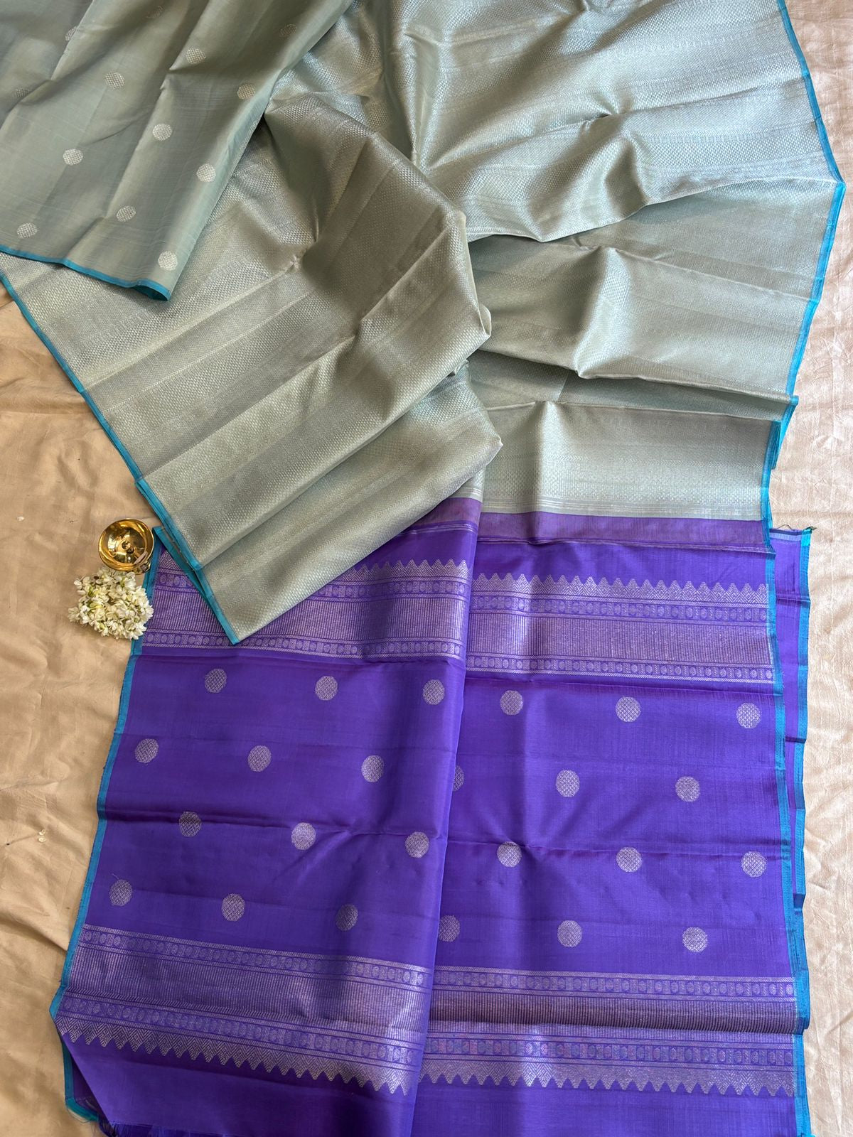 Partly pallu style/ kanjipuram silk