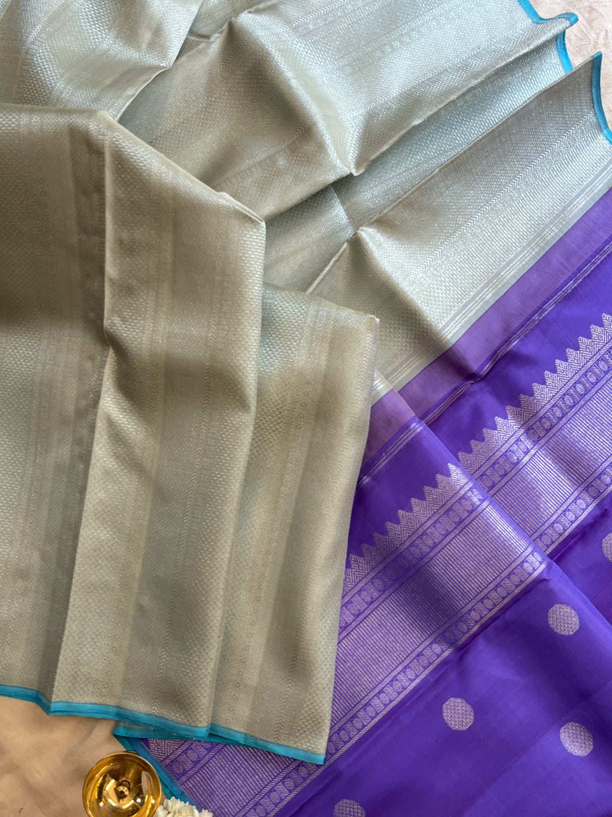Partly pallu style/ kanjipuram silk