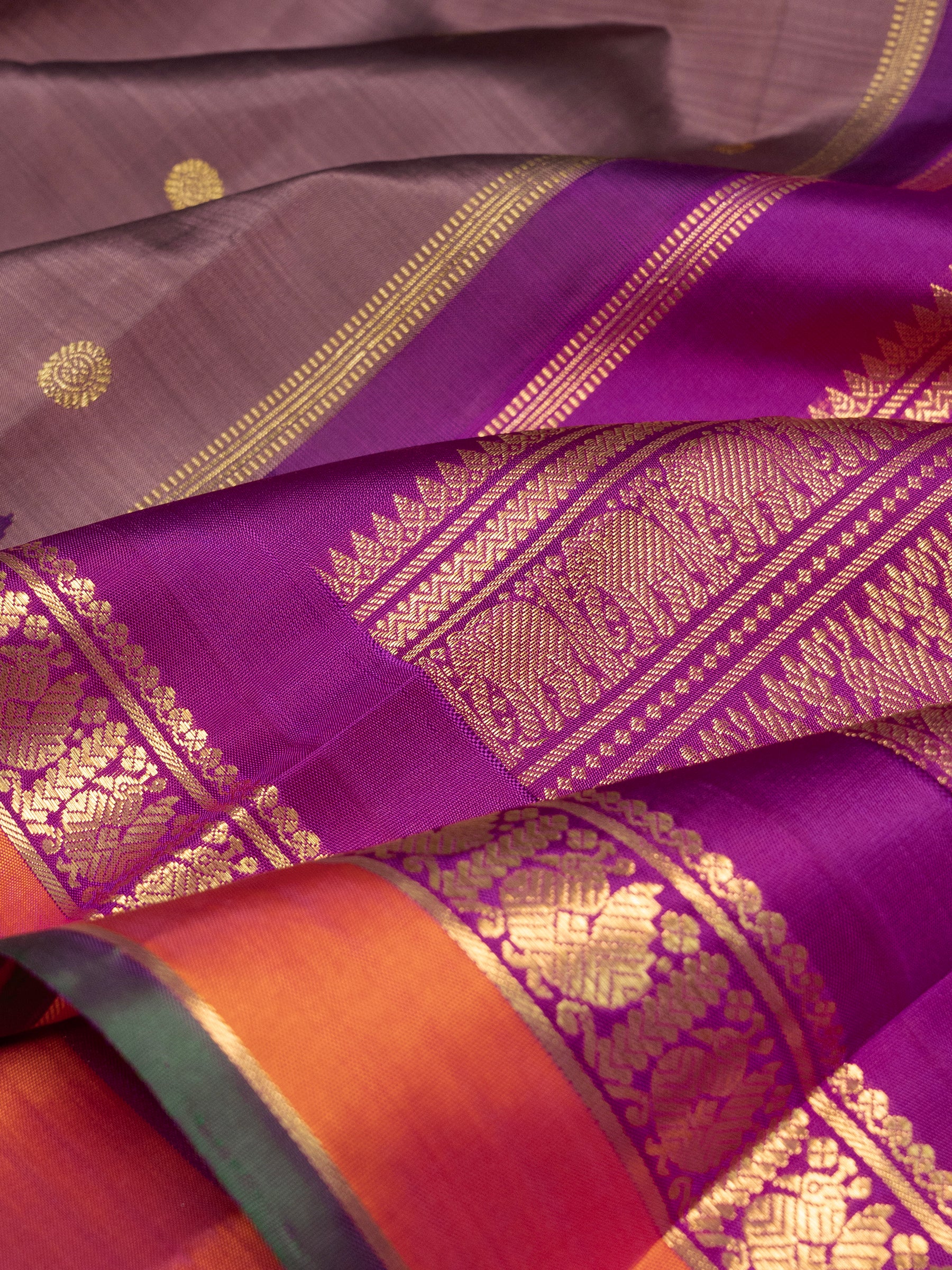 Mauve Korvai Kanjipuram Saree CLSA9479