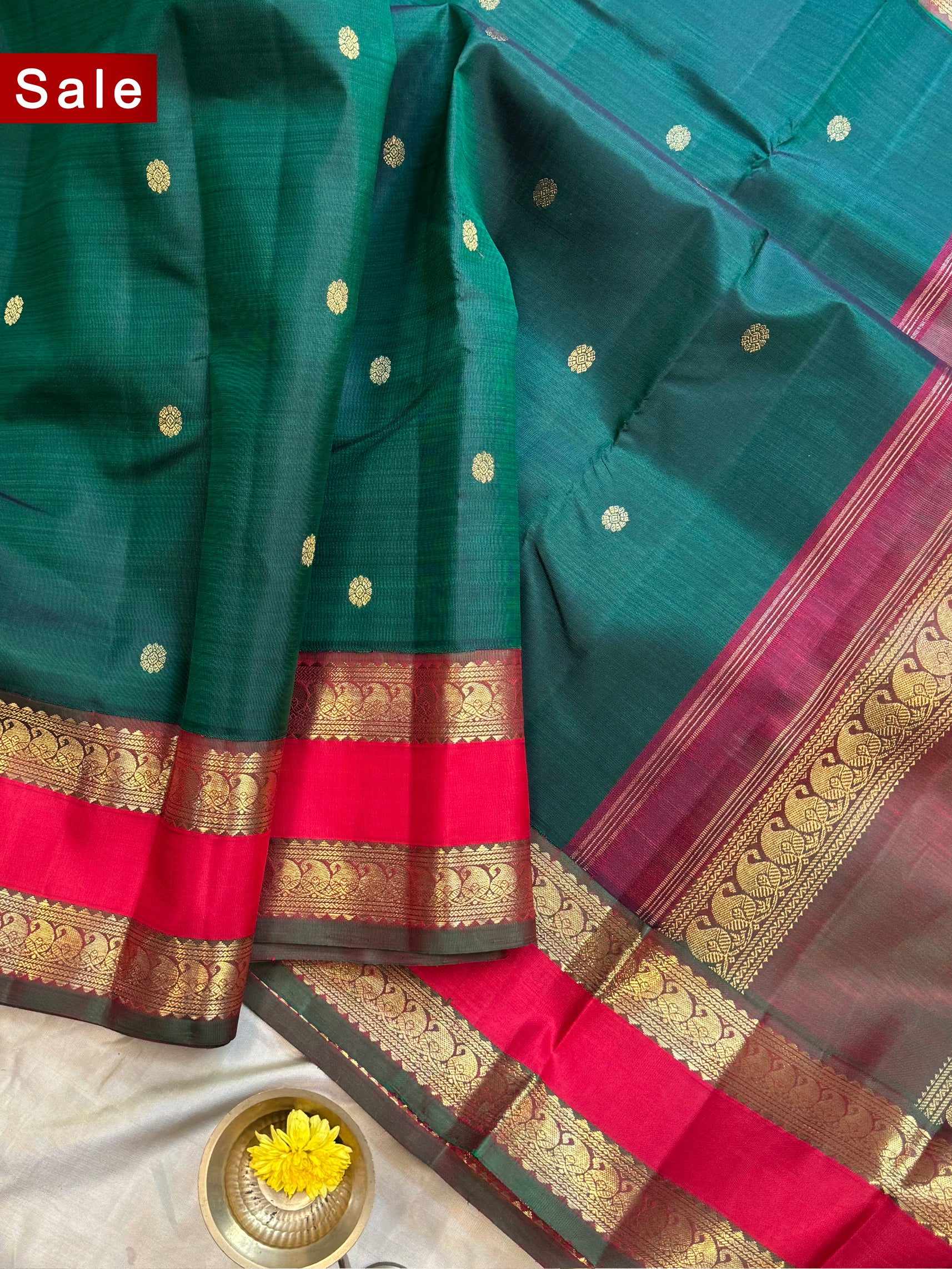 Vintage revival retta pet Korvai kanjipuram silk.