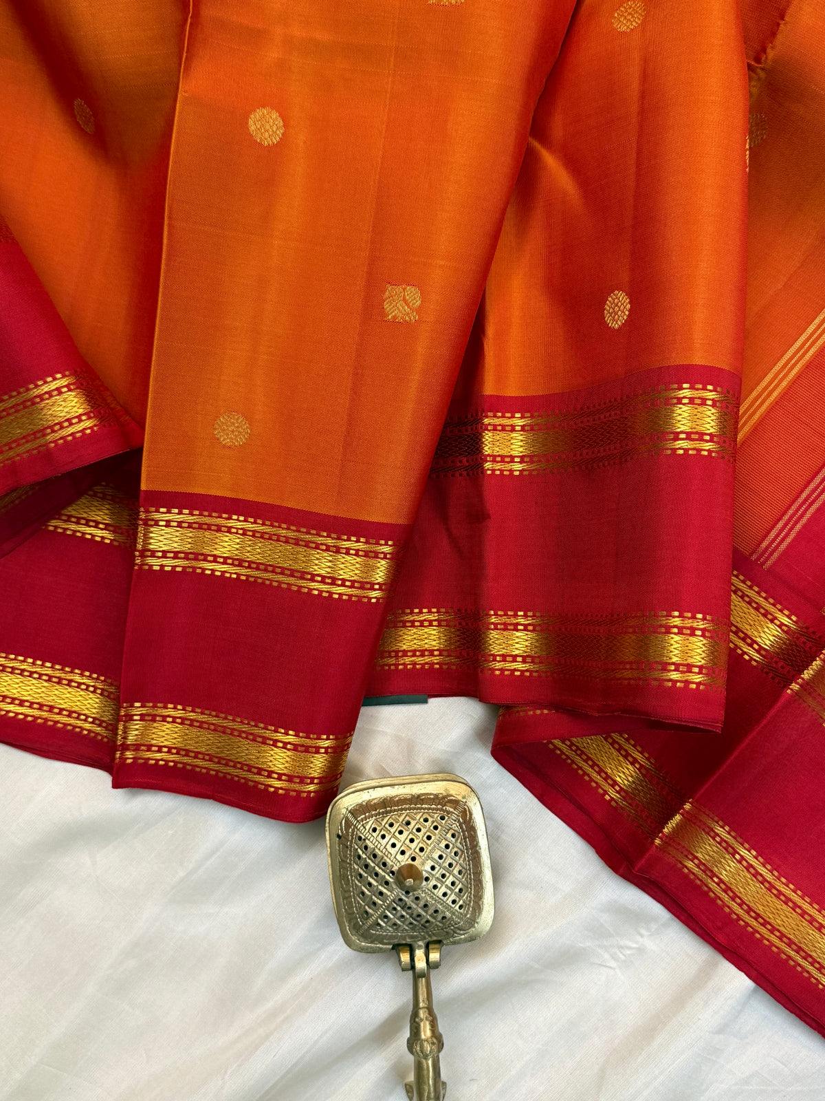 Simha Pure Zari Rettapet / Kanjipuram silk saree clsa 6908