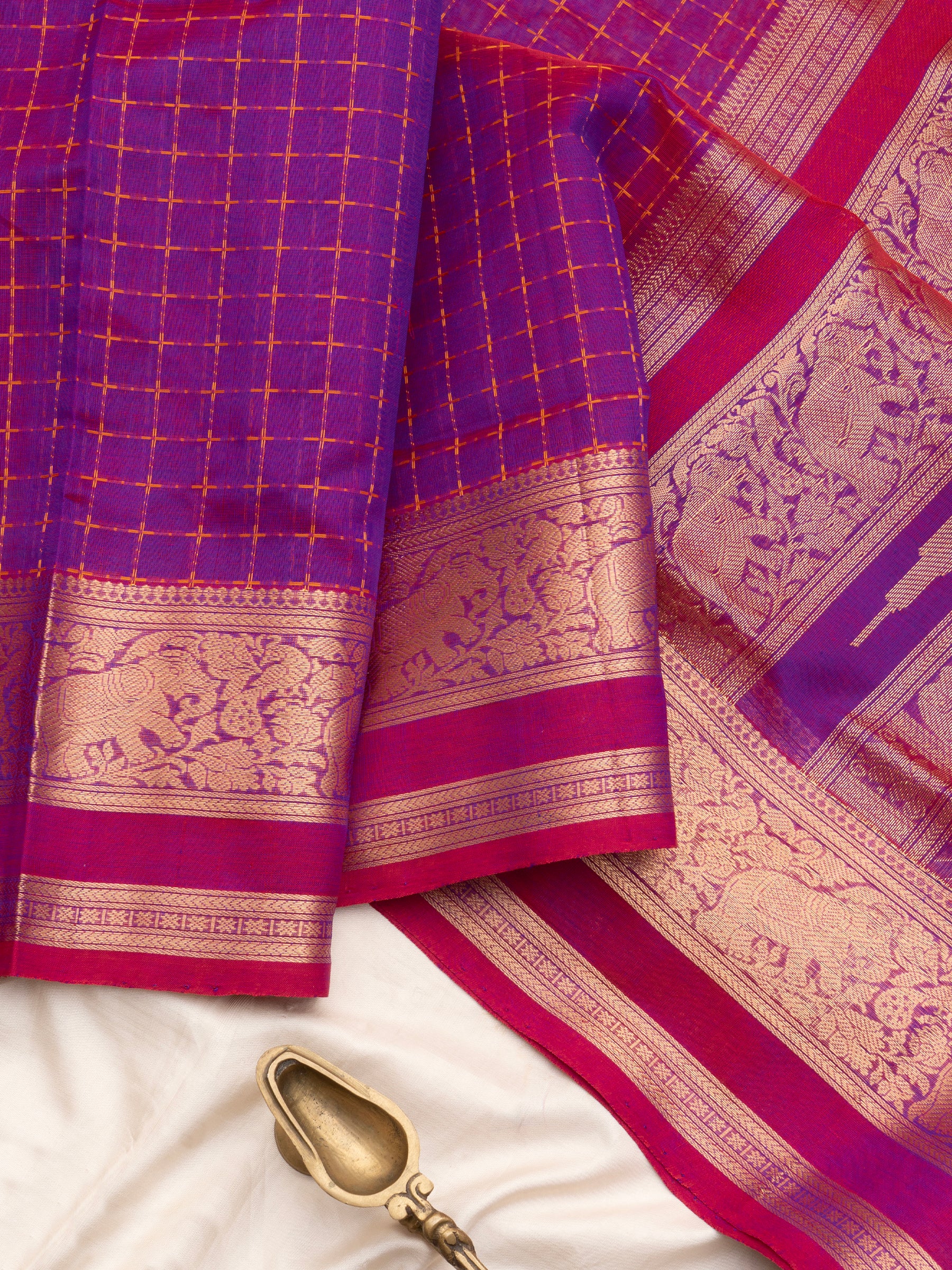 Krishnamegam shade plus butta / Silk Cotton Saree CLSA10213
