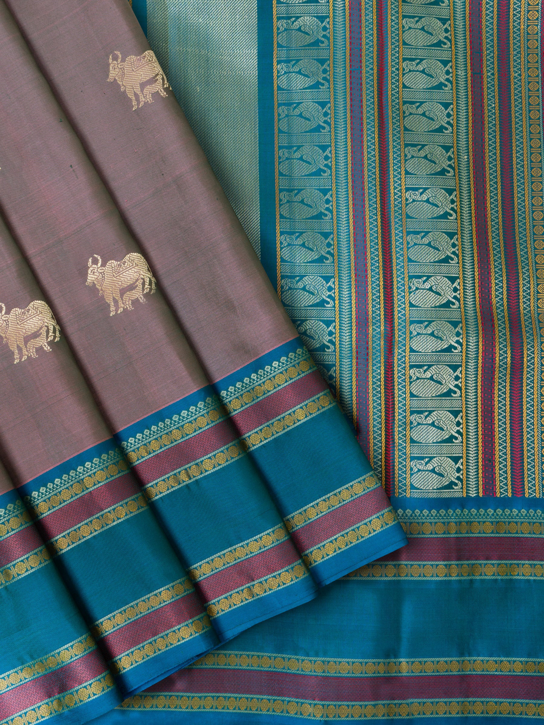 Lavender shot rama green/ special edition kanjipuram silk CLSA