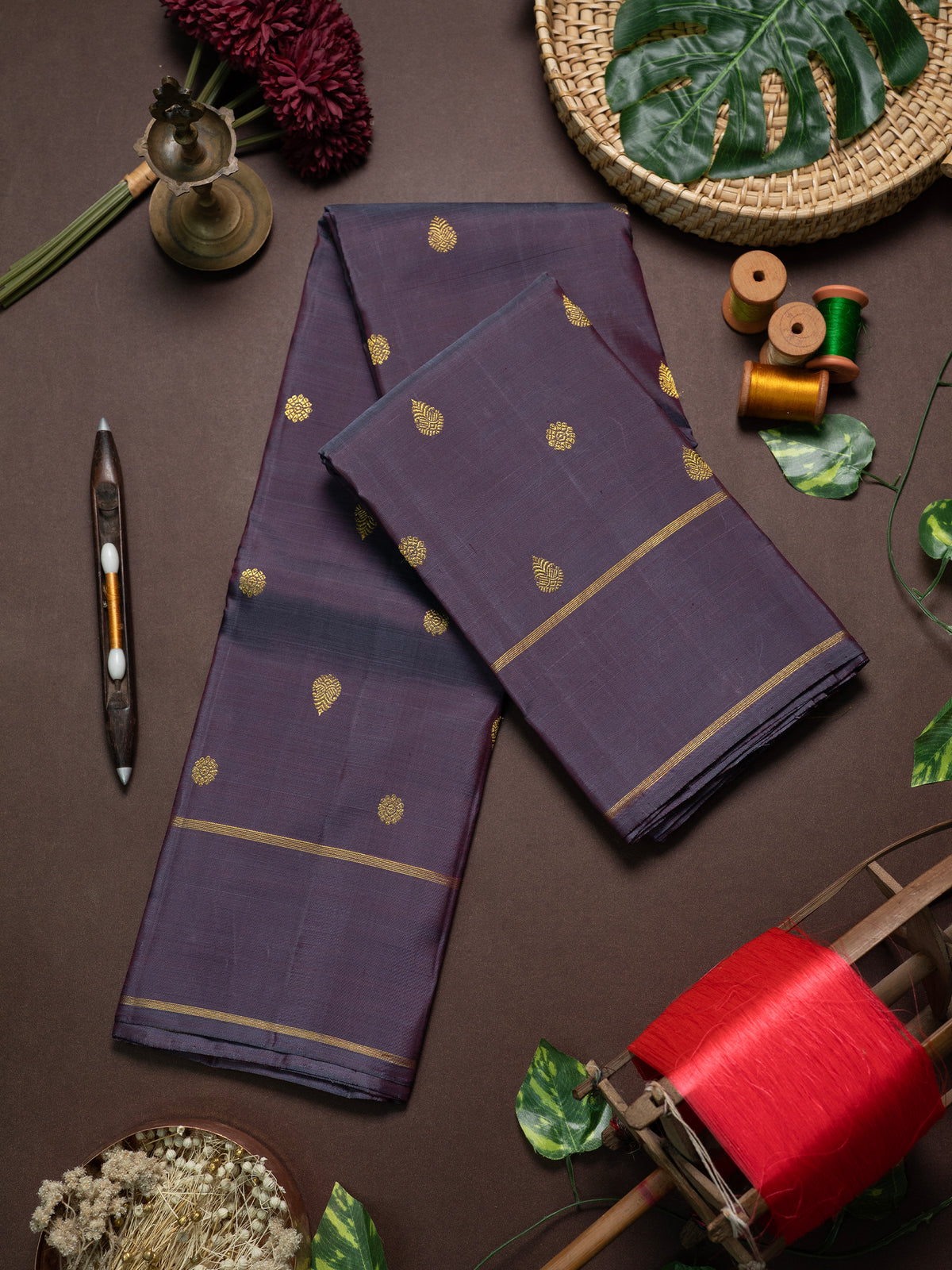 Double tone colour Kanjipuram Silk Saree CLSA9994