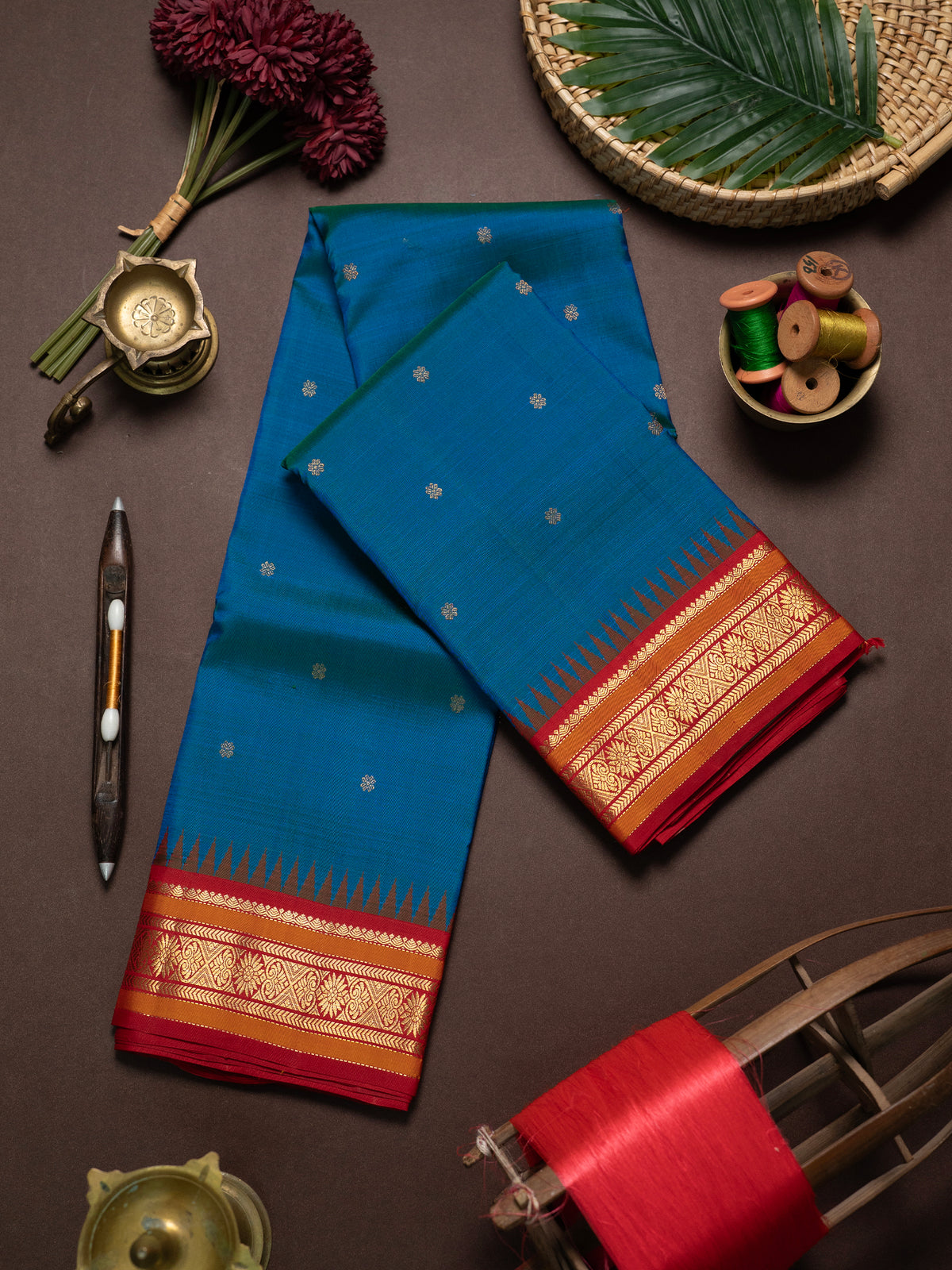 Mayilkazhuthu temple Korvai /Kanjipuram Silk Saree CLSA