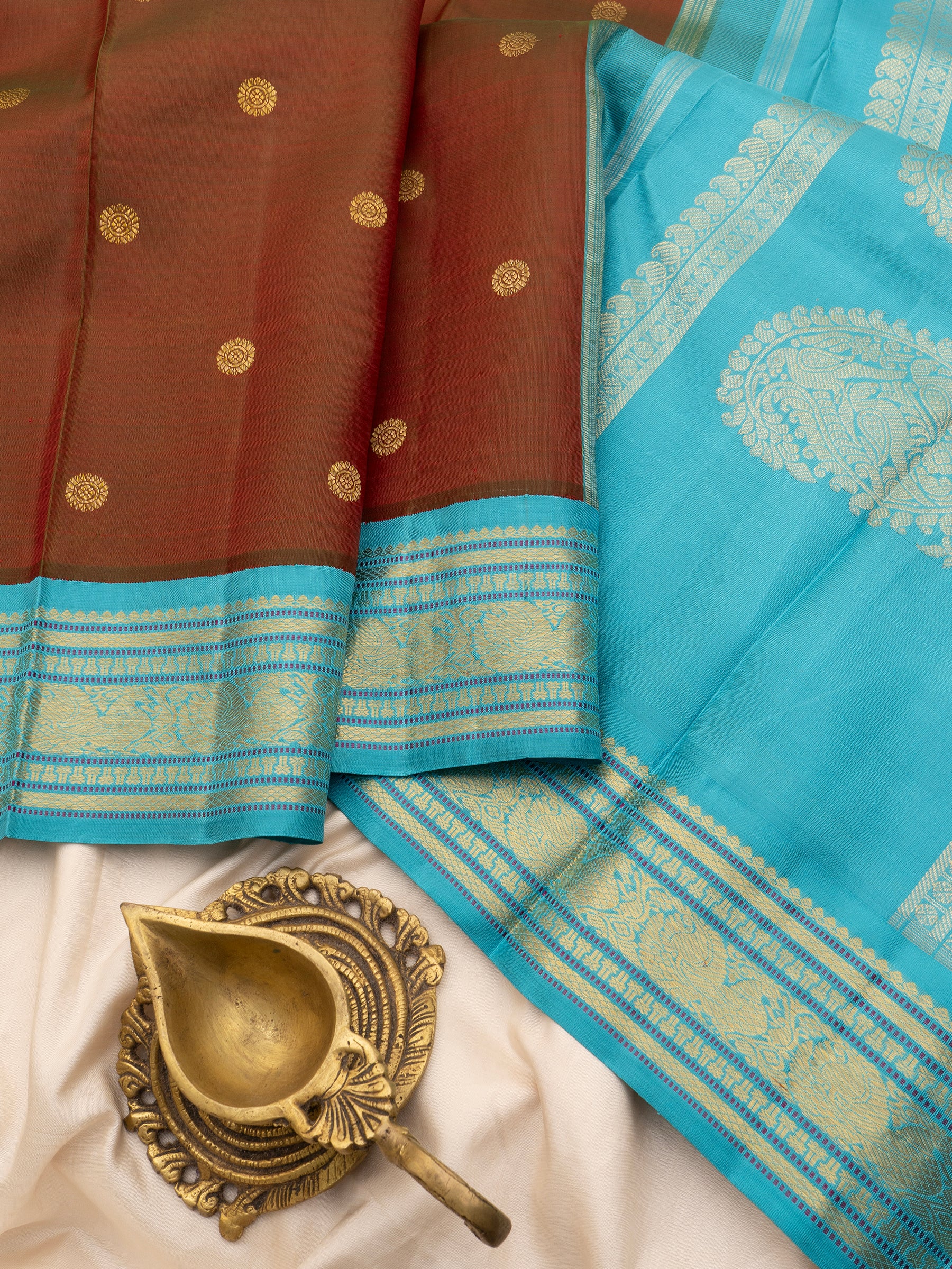 Maanthulir Korvai Kanjipuram silk Saree CLSA6011