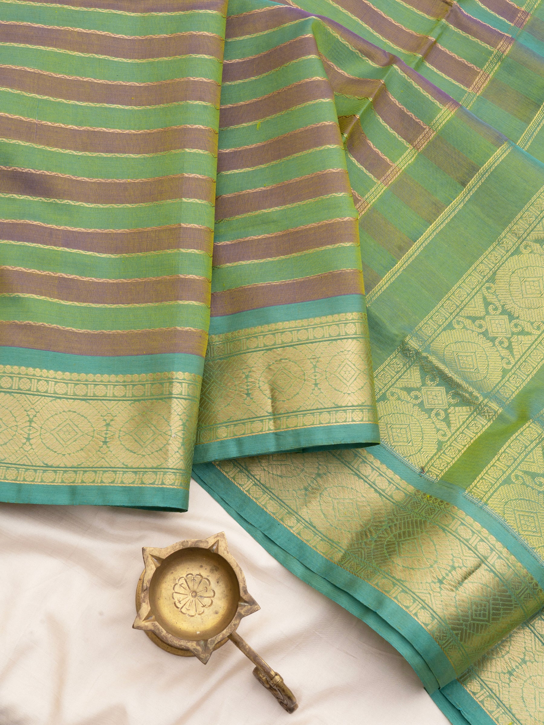 Pastel vintage veldhari/ Silk Cotton Saree CLSA8652
