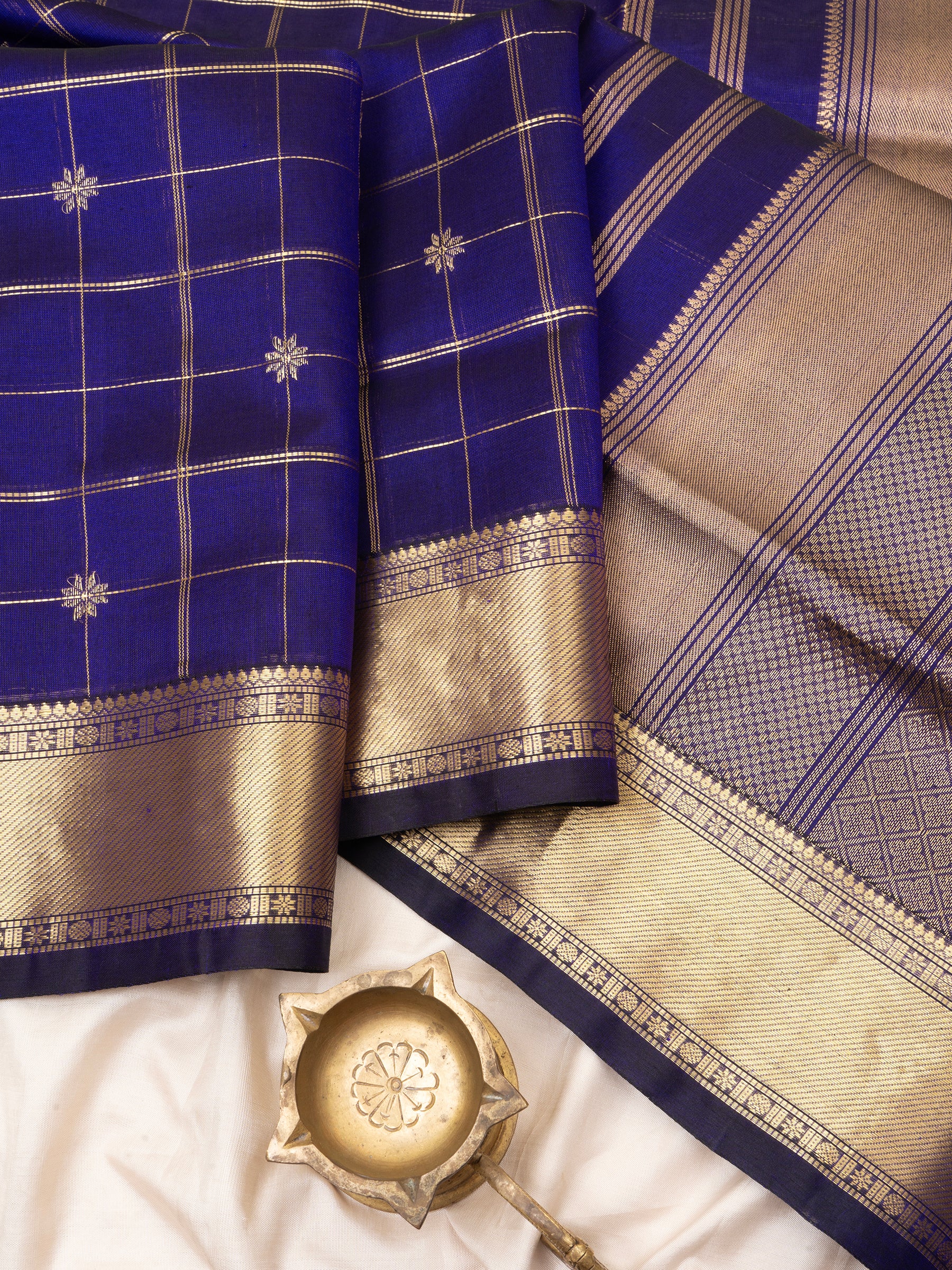 Purple kattam / Silk Cotton Saree CLSA8029