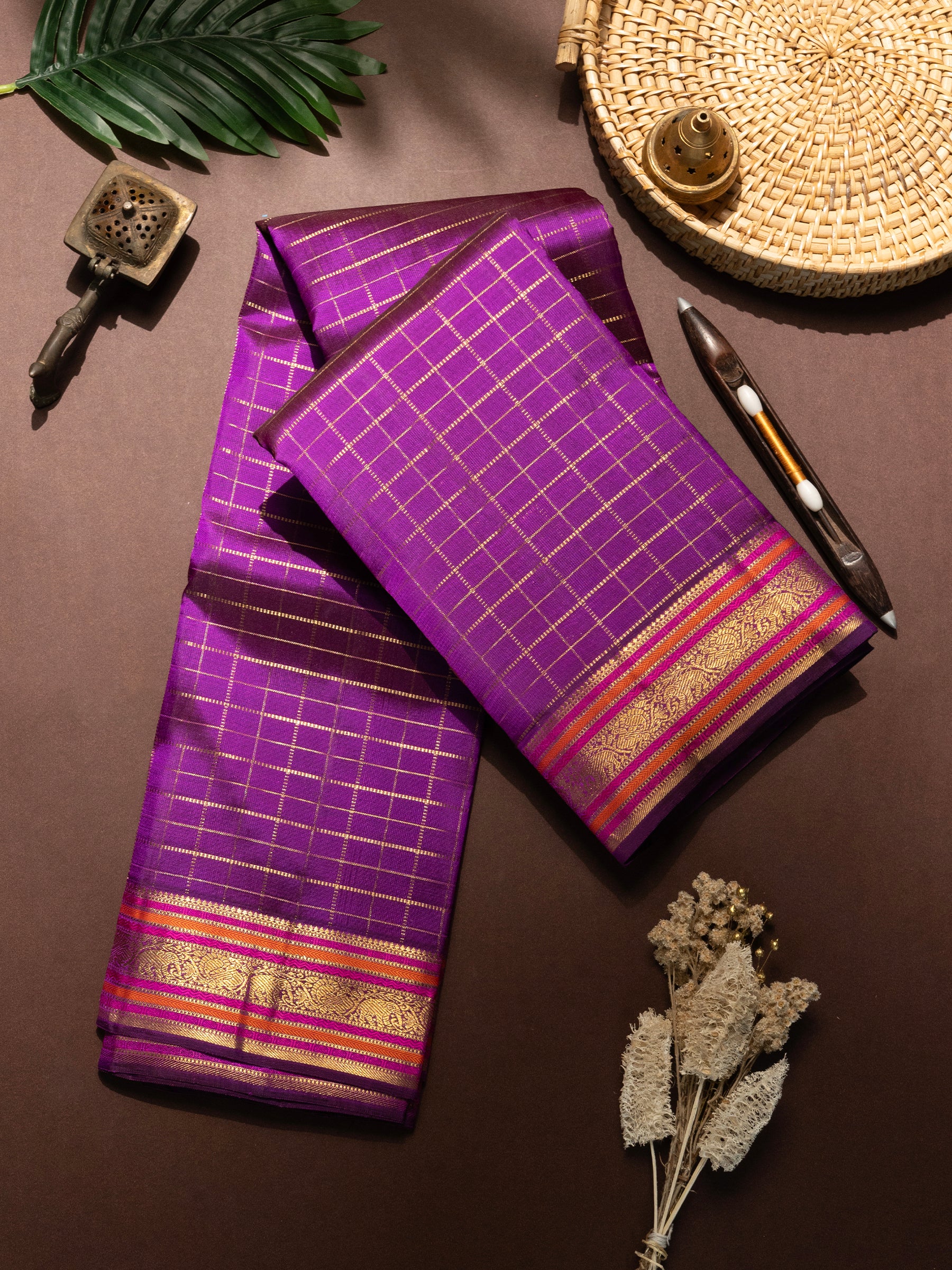 Bridal edit vadamalli Zari Kattam / Kanjivaram Saree CLSA8252
