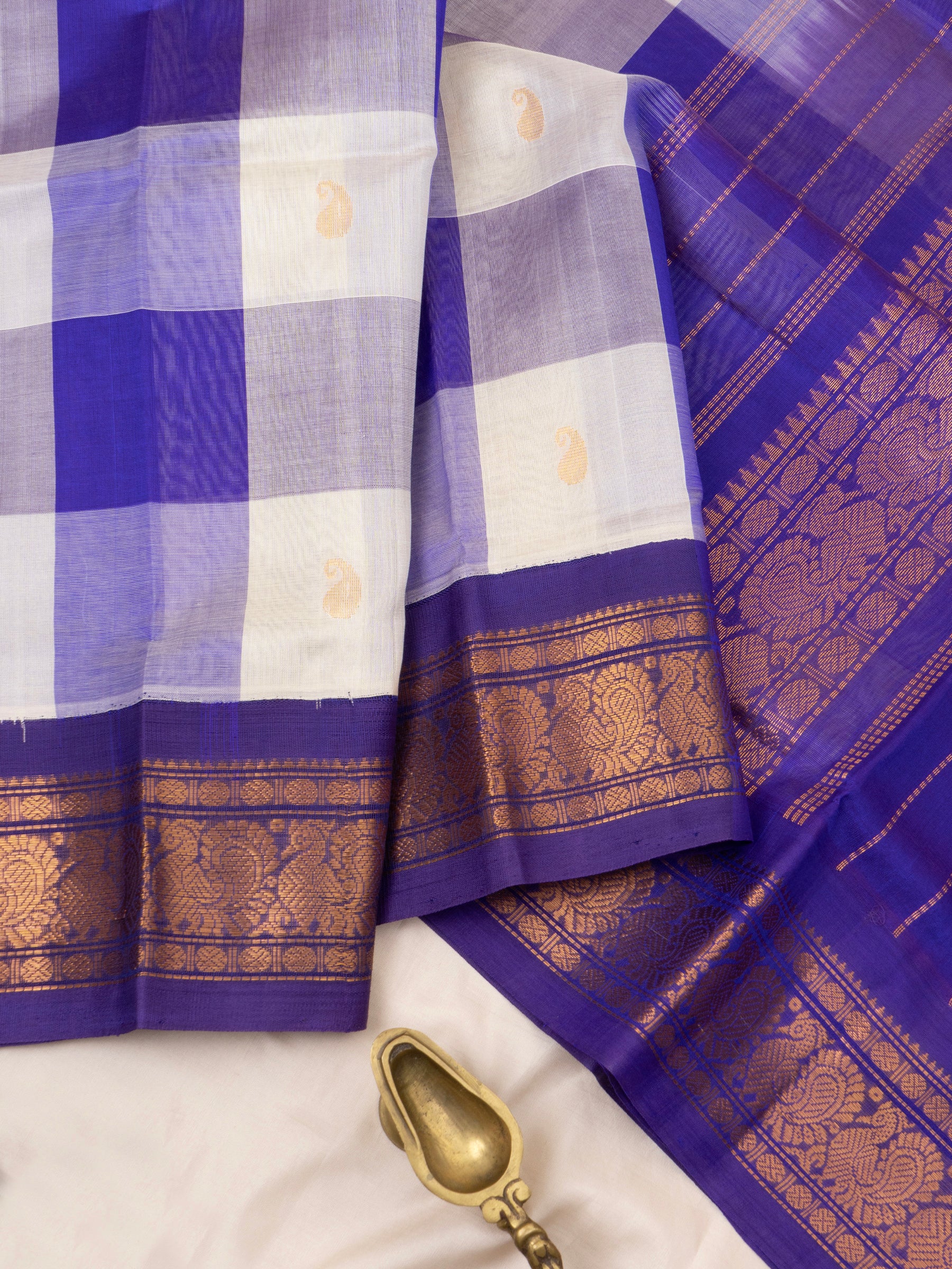 Pp checks Silk Cotton Saree CLSA9236