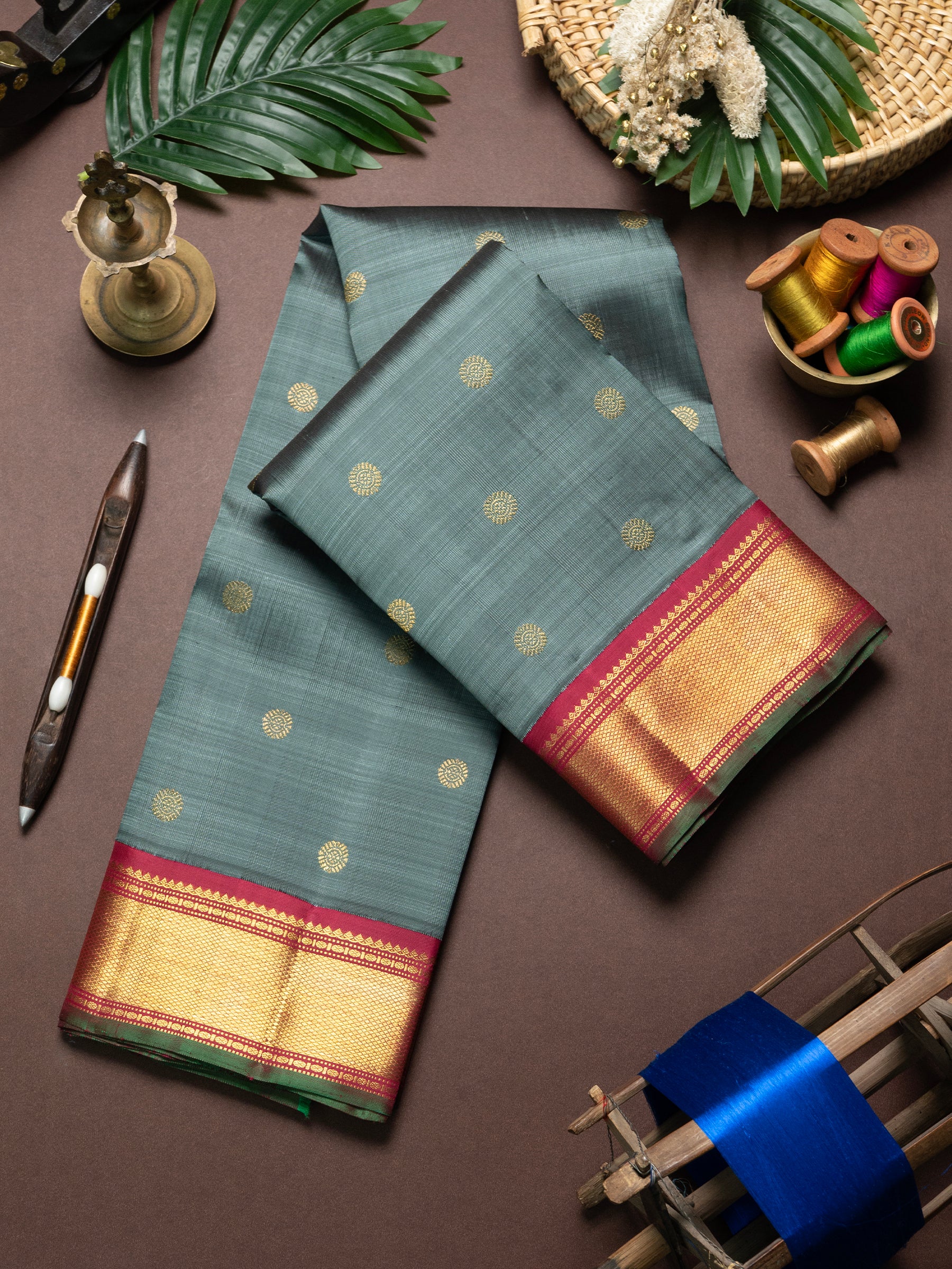 Unique double palla Kanjipuram Saree CLSA9474
