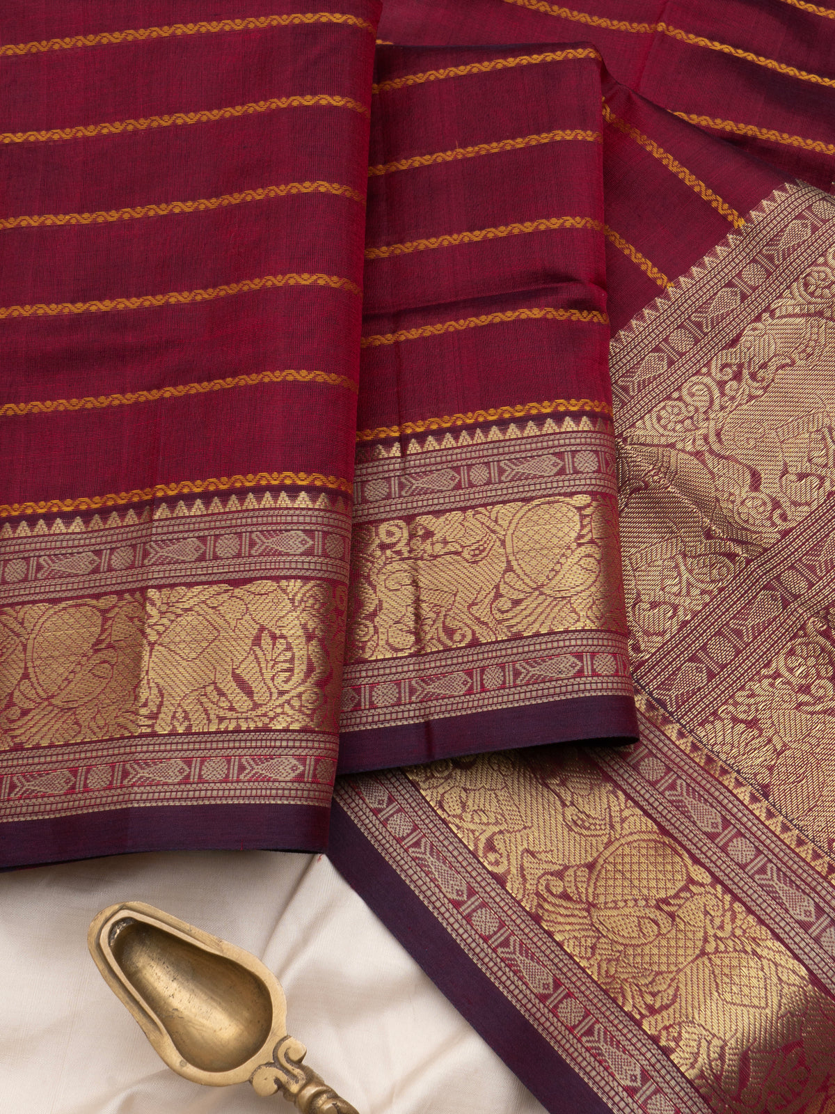 Araku veldari getti border / Silk Cotton Saree CLSA9569
