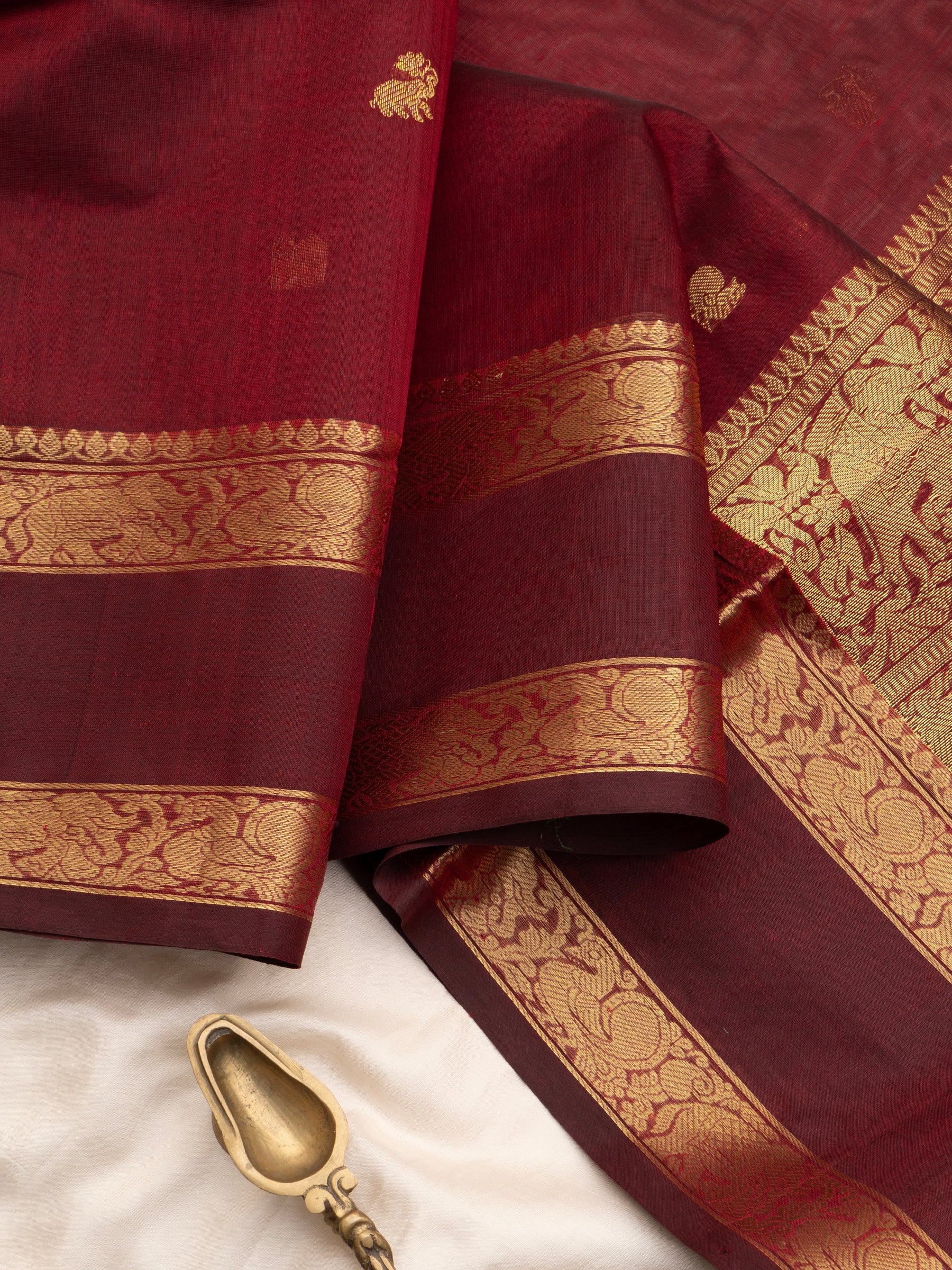 Araku rettapet border unique pallu/Silk Cotton Saree CLSA9719