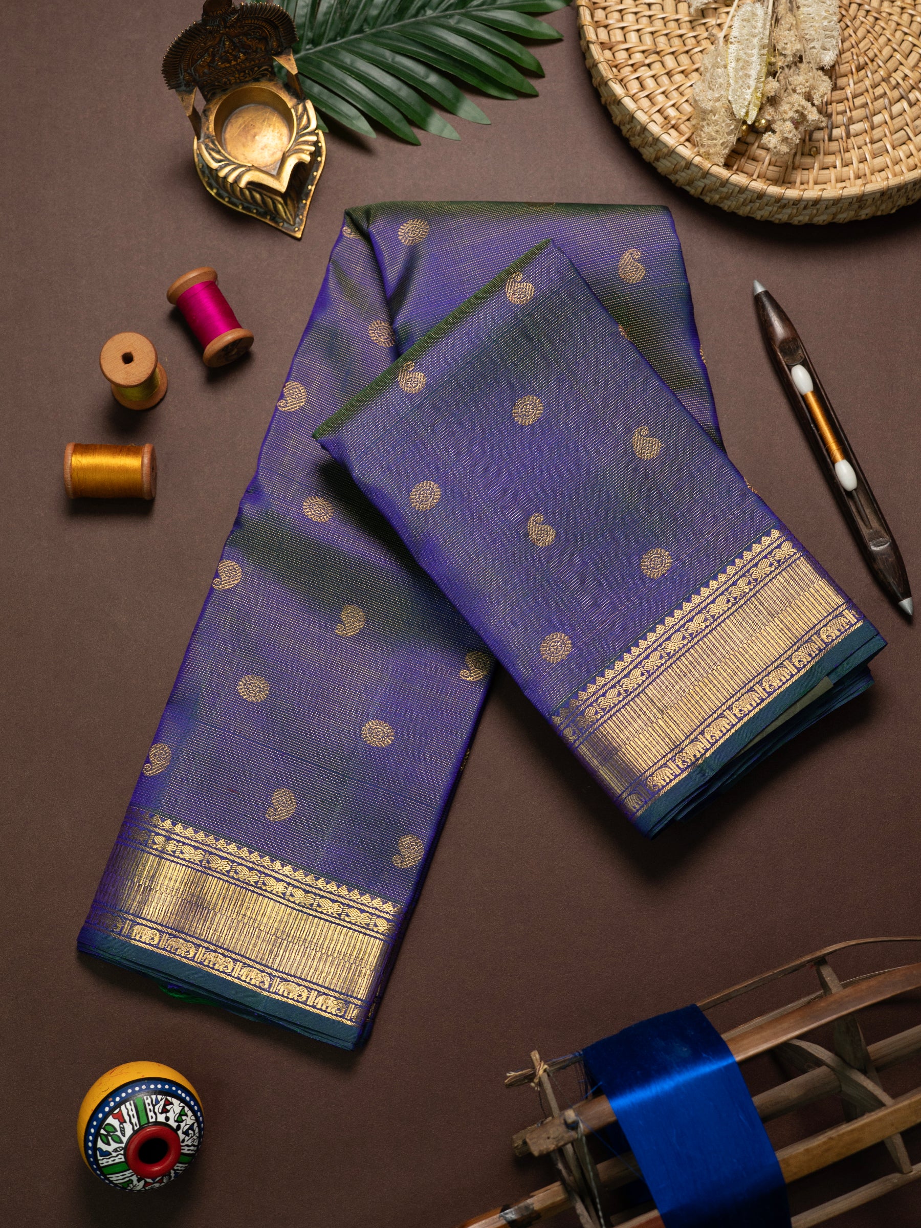 Mayilkazhuthu vairaoosi Kanjipuram Silk Saree CLSA9909