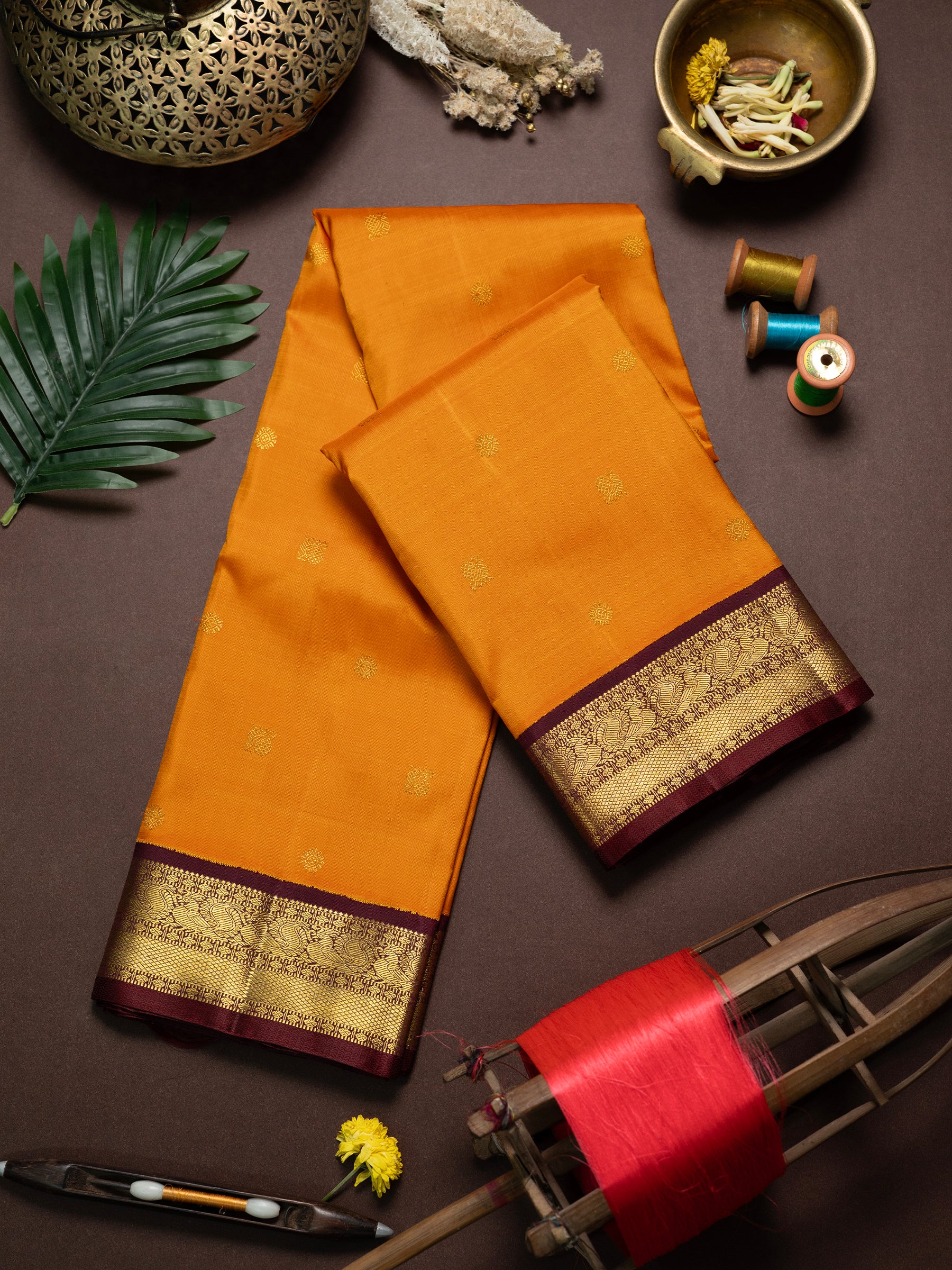 Triple Palla with Korvai / Kanjipuram Silk Saree CLSA10959
